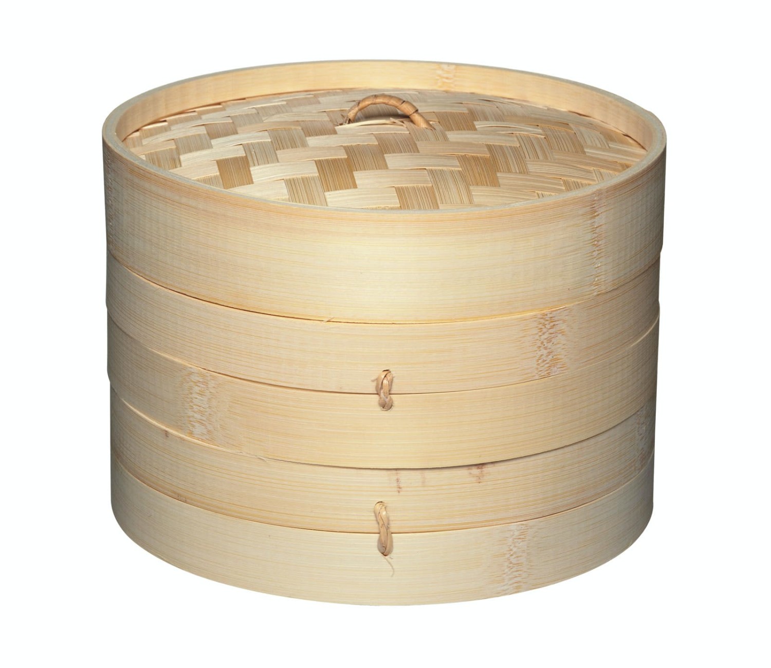 KitchenCraft World of Flavours Oriental Medium Two Tier Bamboo Steamer and Lid KitchenCraft World of Flavours Oriental Medium Two Tier Bamboo Steamer and Lid