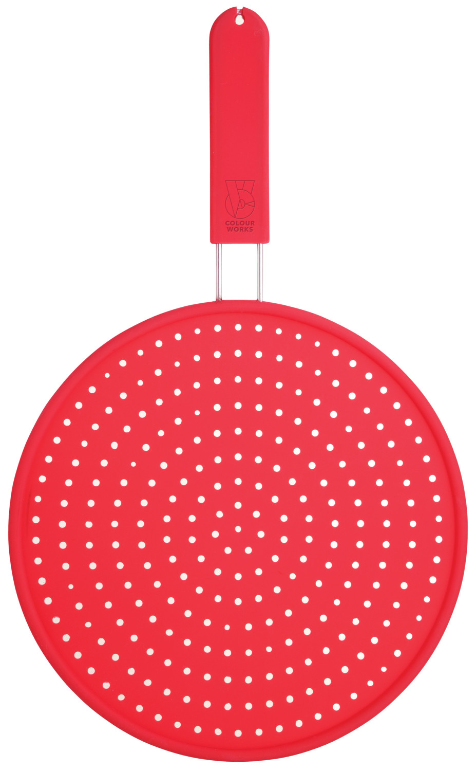 Colourworks Silicone Splatter Screen, Red
