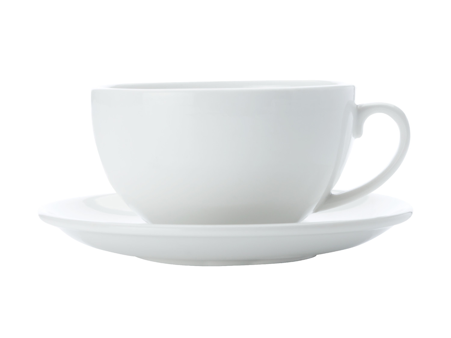 Maxwell & Williams White Basics Cappuccino Cup And Saucer, 300ml