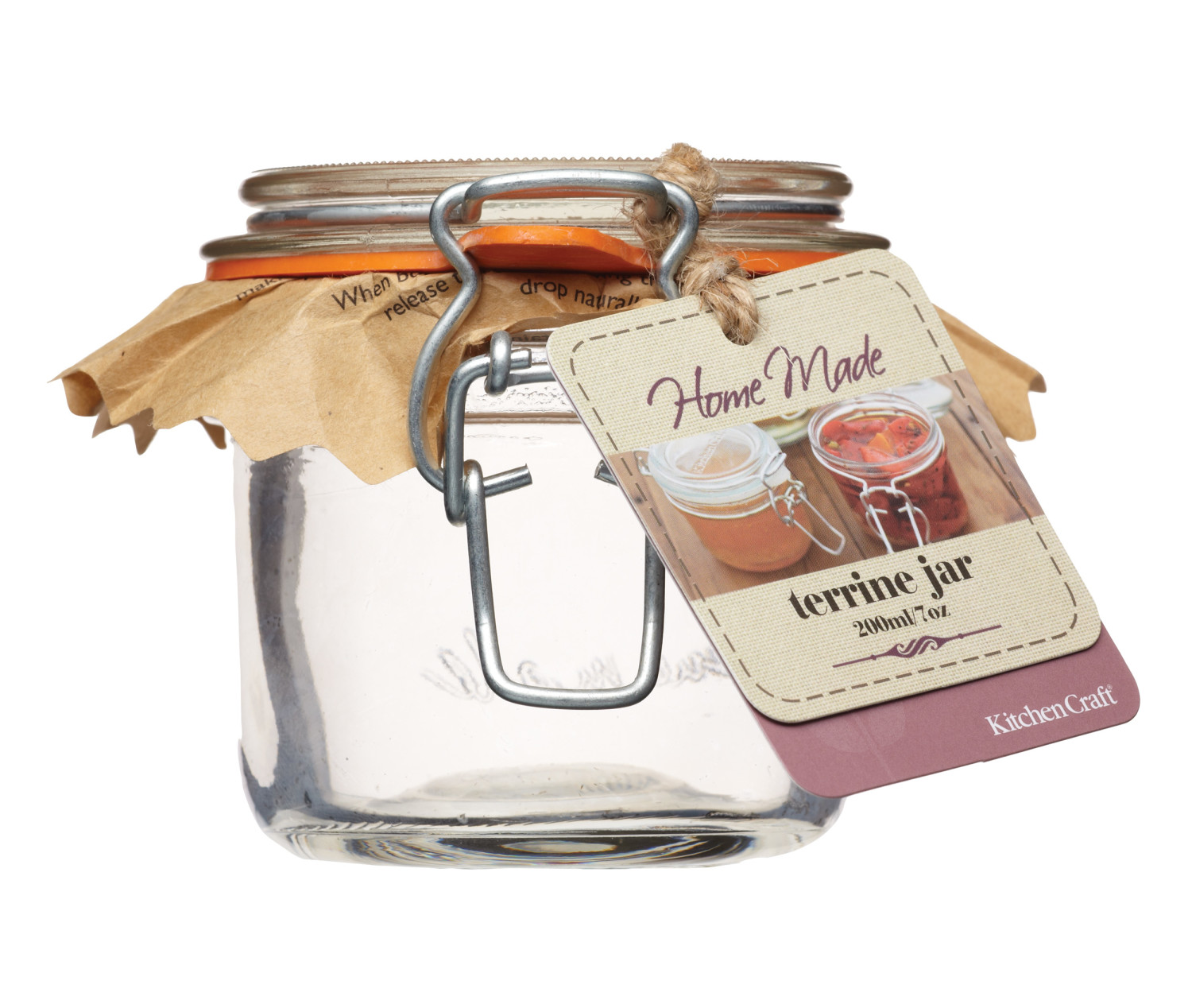 KitchenCraft Home Made Glass 200ml Terrine Jar