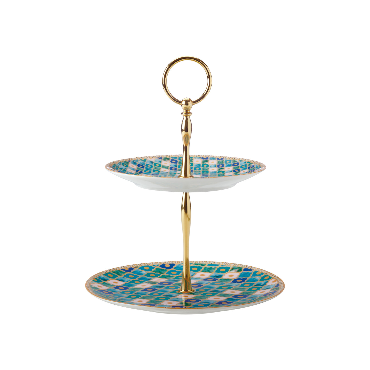 Maxwell & Williams Teas & C's Kasbah Mint Two Tiered Cup Cakes Stand