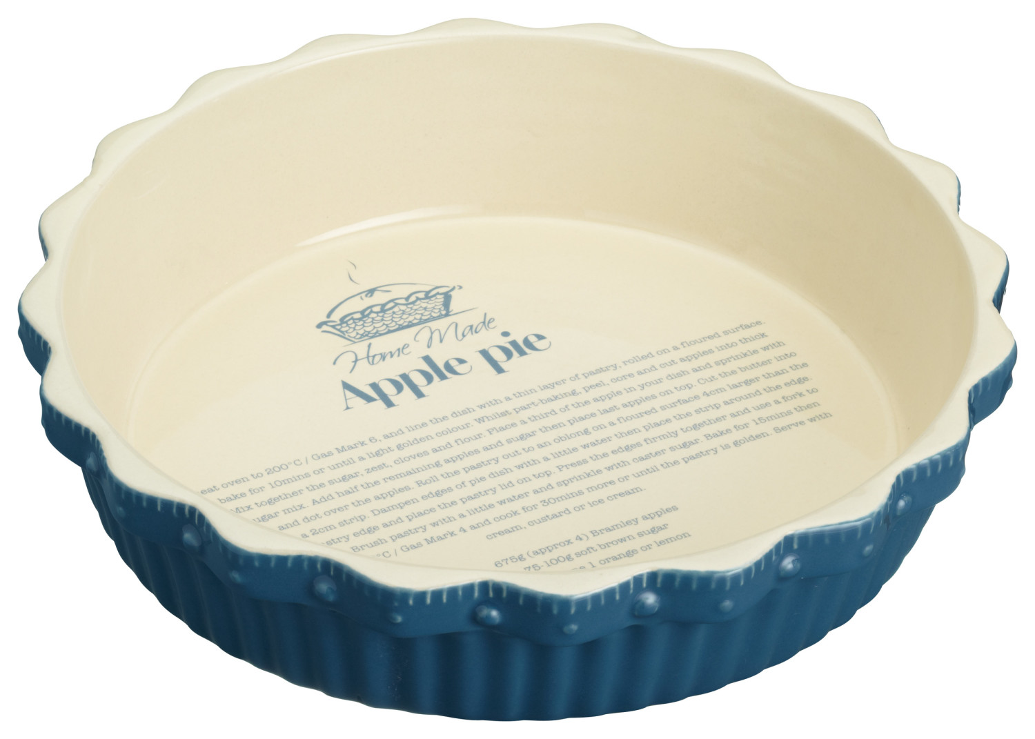 Home Made Fluted Round Pie Dish, 26cm Home Made Fluted Round Pie Dish, 26cm