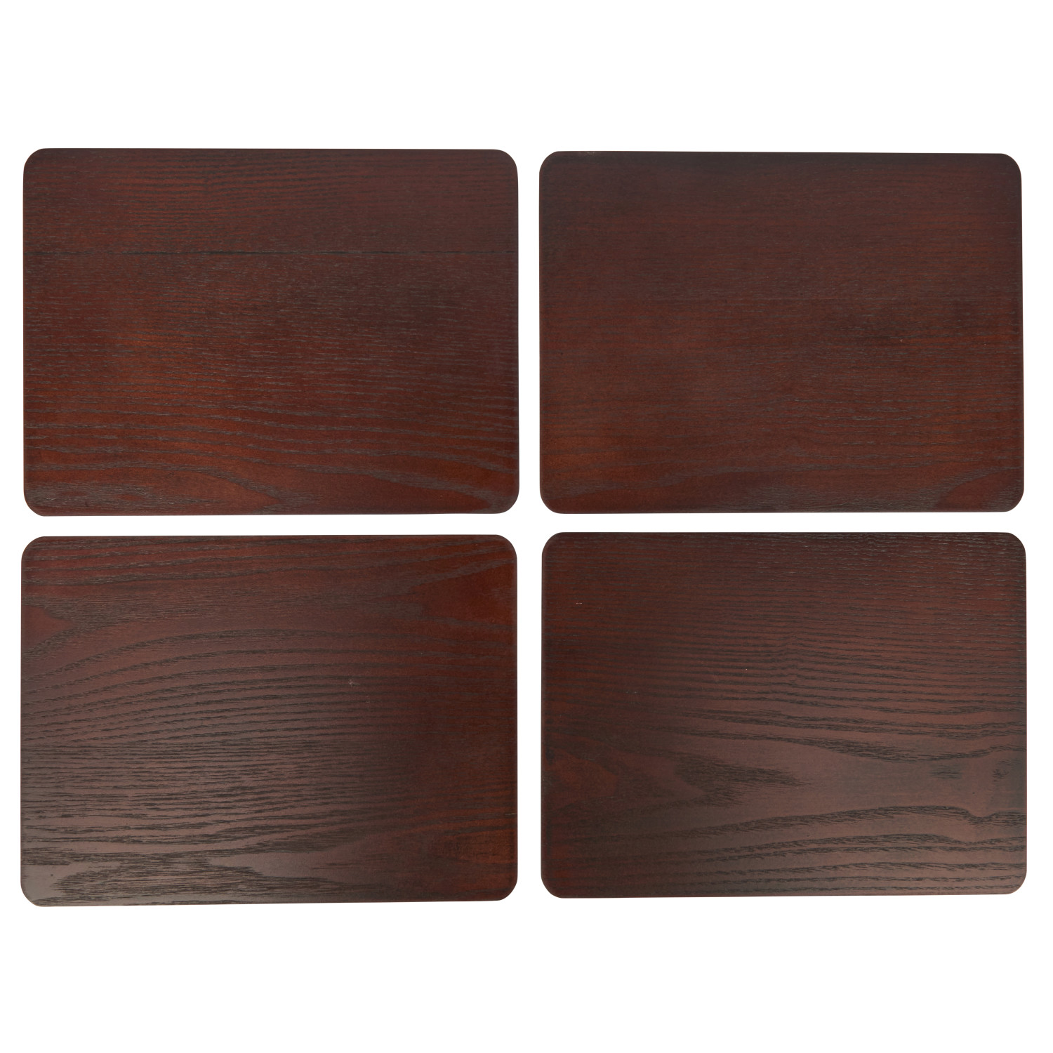 Creative Tops Naturals Pack Of 4 Wooden Placemats Brown