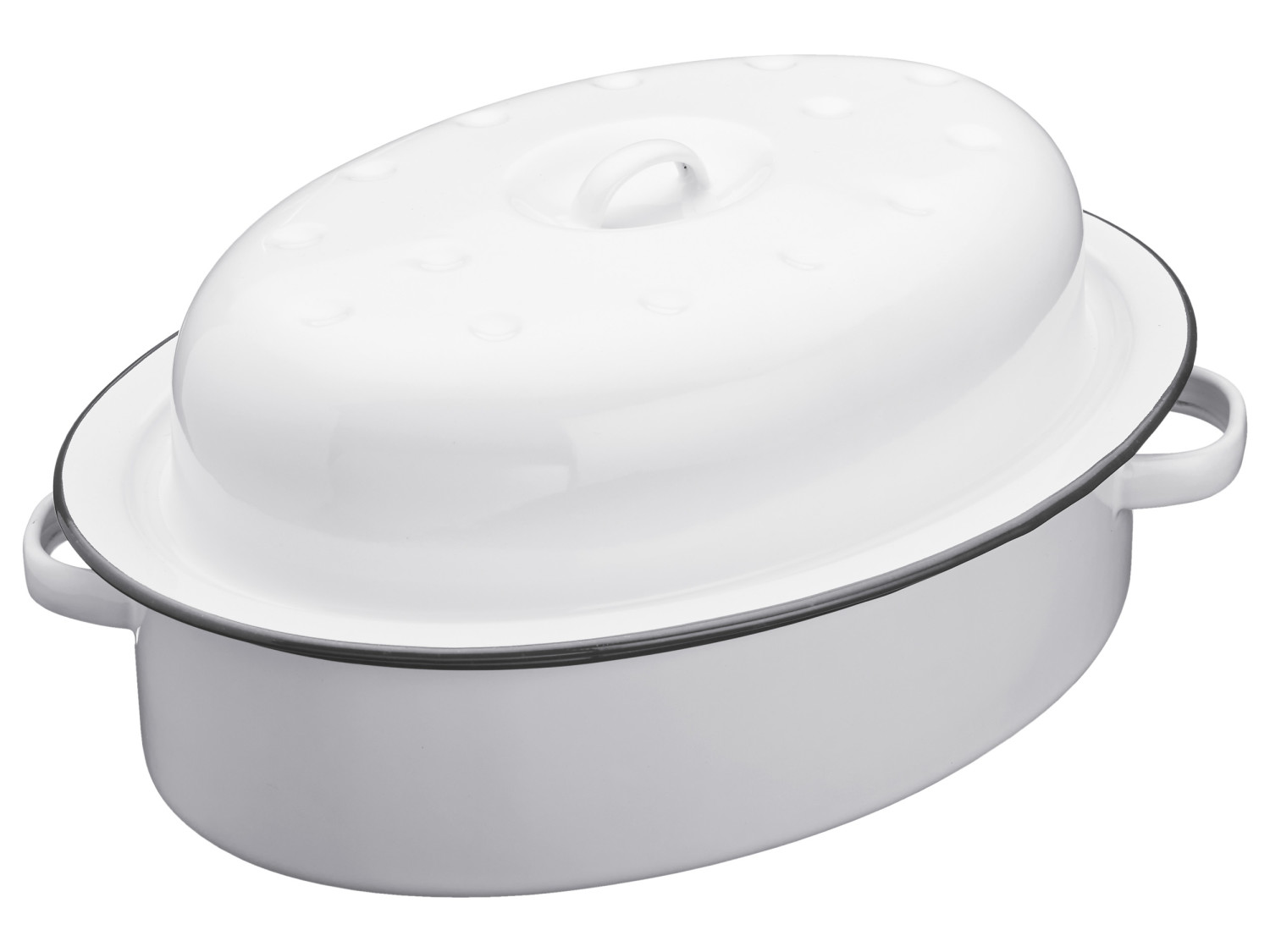 Living Nostalgia Enamel Oval Roaster Living Nostalgia Enamel Oval Roaster
