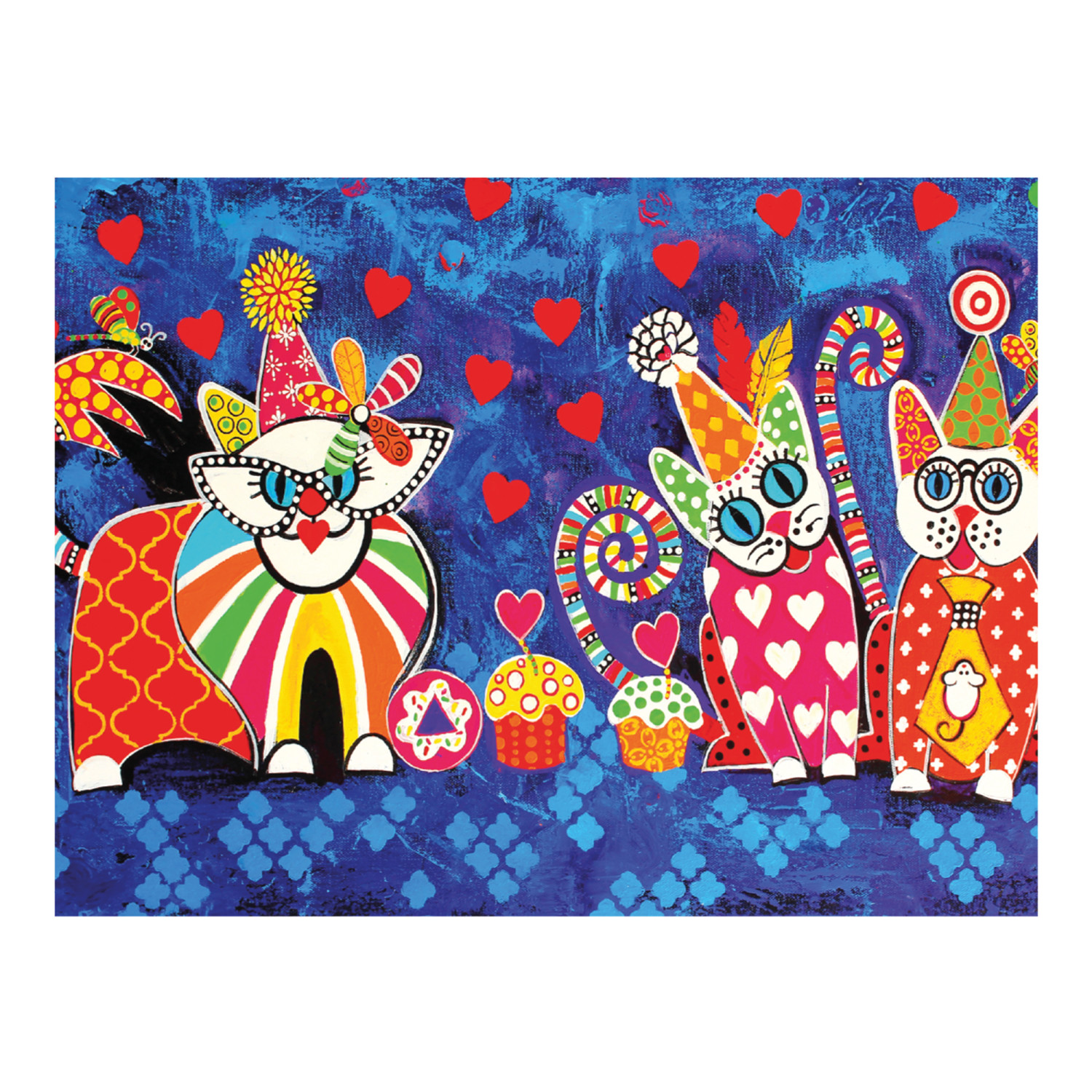 Maxwell & Williams Love Hearts Cup Cakes Tea Towel