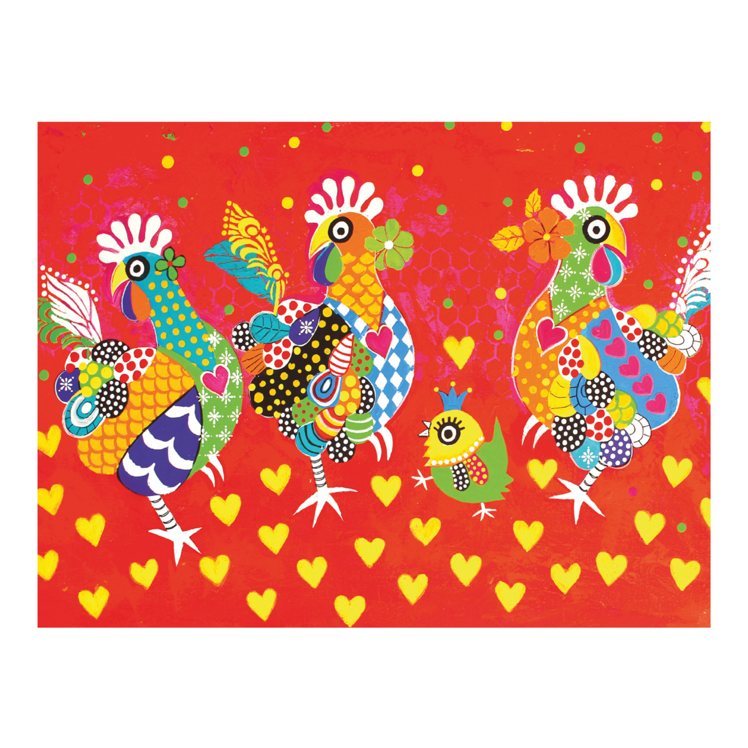 Maxwell & Williams Love Hearts Chicken Dance Tea Towel