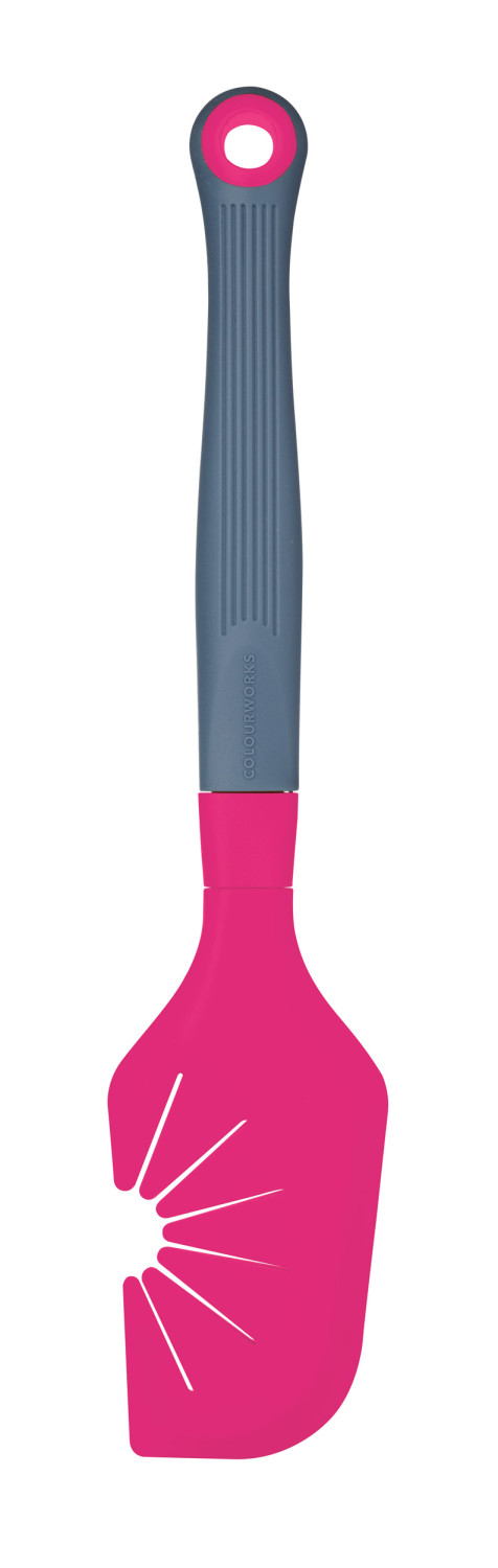 Colourworks Brights Pink "The Swip" Whisk and Bowl Scraper