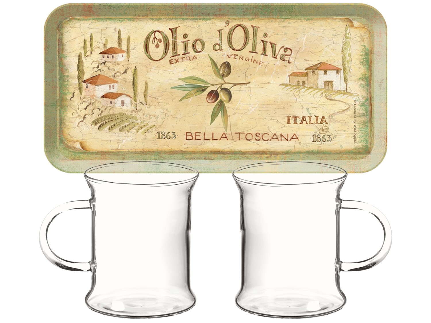 Creative Tops  Tops Olio D'oliva Tea for Two Set, Green, 16 x 9.9 x 28 cm Creative Tops  Tops Olio D'oliva Tea for Two Set, Green, 16 x 9.9 x 28 cm