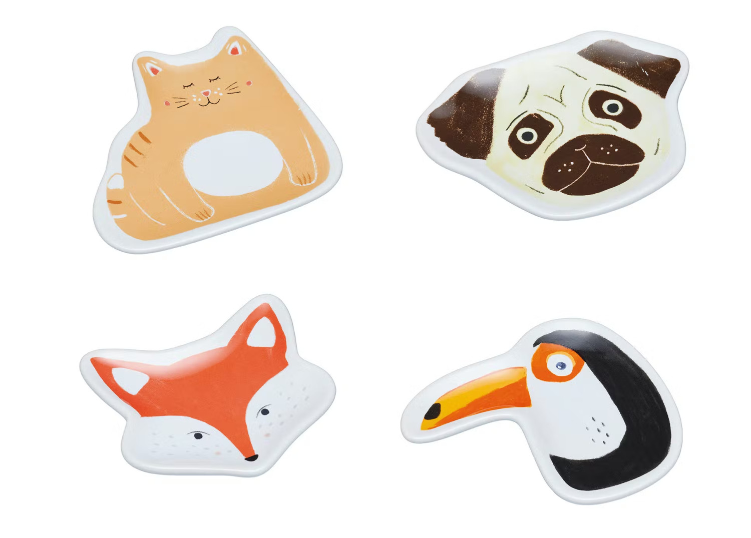 KitchenCraft Novelty Ceramic Tea Bag Holders   Display of 24