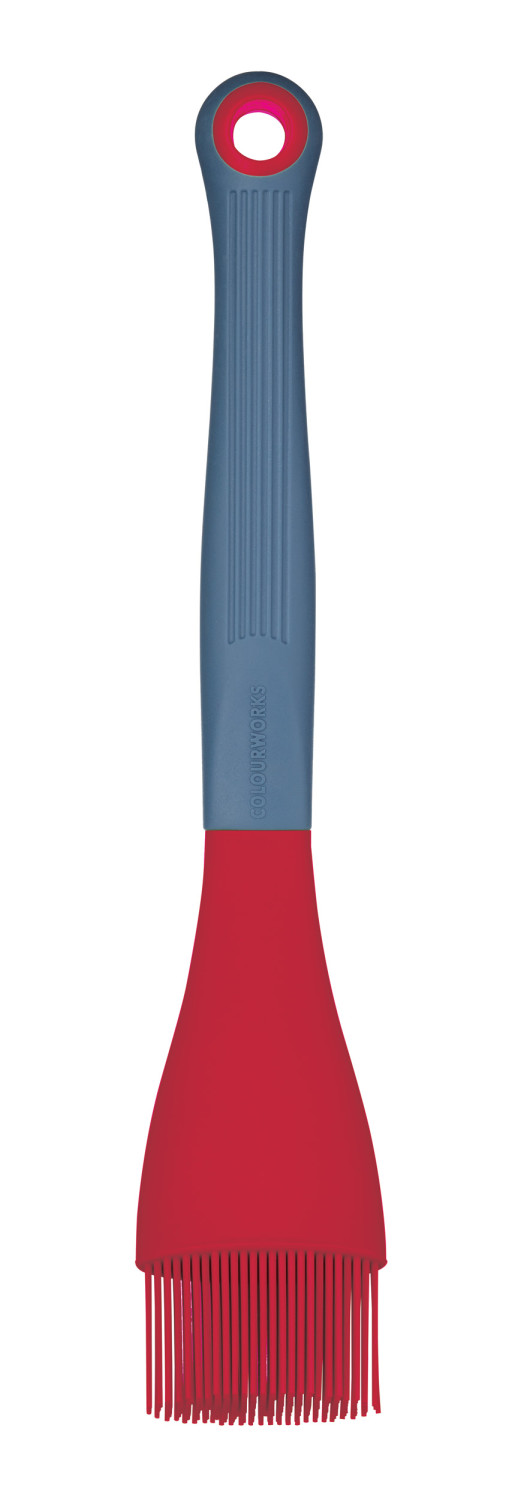 Colourworks Brights Red Silicone-Headed Angled Pastry / Basting Brush
