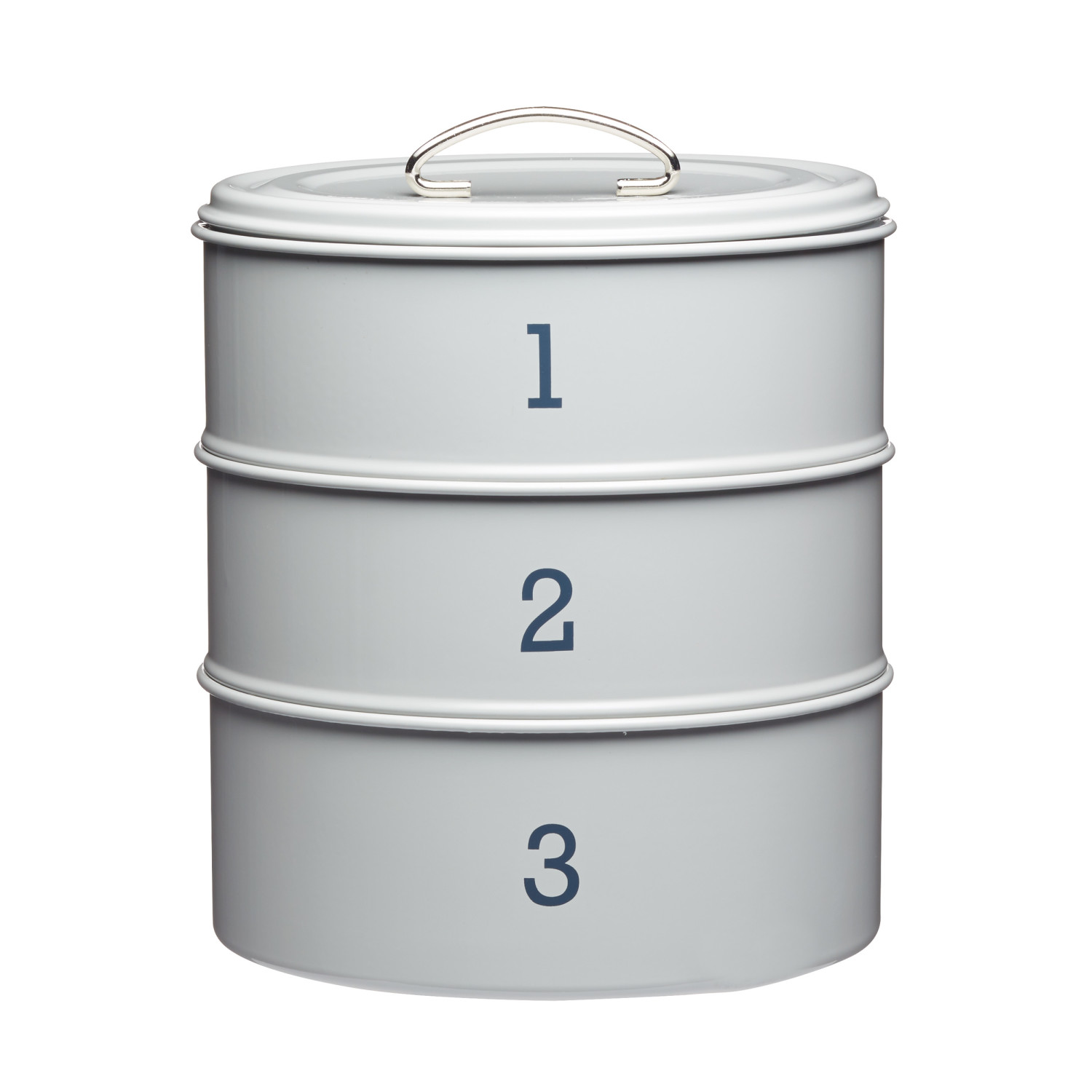 Living Nostalgia French Grey Three Tier Cake Tin Set Living Nostalgia French Grey Three Tier Cake Tin Set