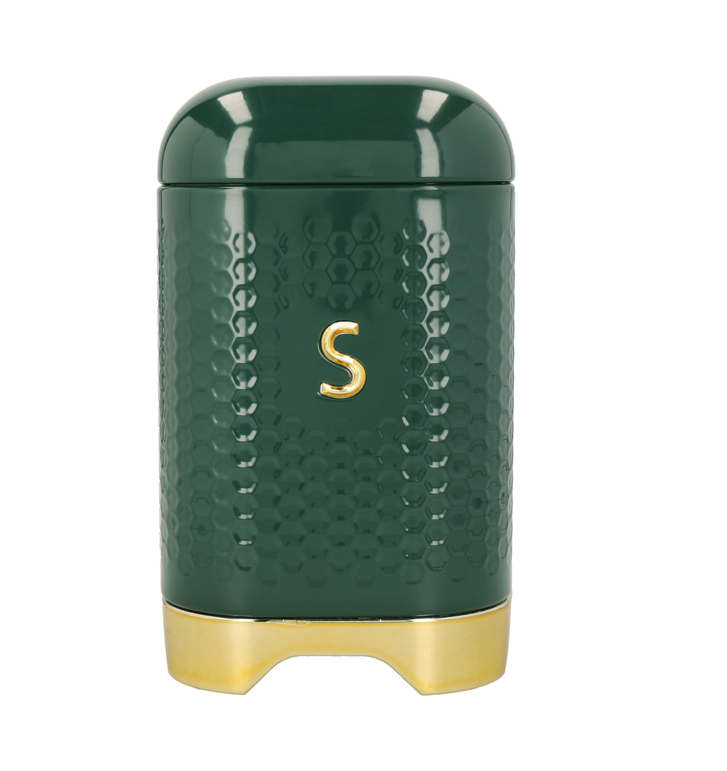 KitchenCraft Lovello Textured Sugar Canister, Hunter Green