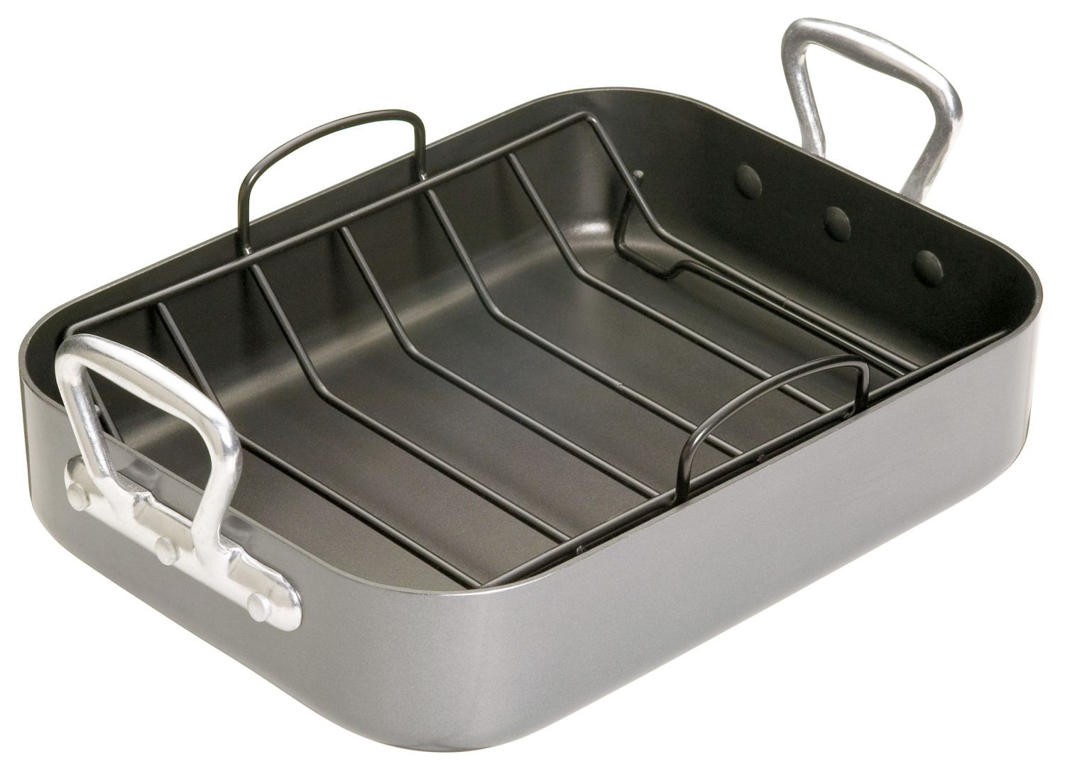 MasterClass Non-Stick Roasting Pan with Handles, 36cm x 27cm MasterClass Non-Stick Roasting Pan with Handles, 36cm x 27cm