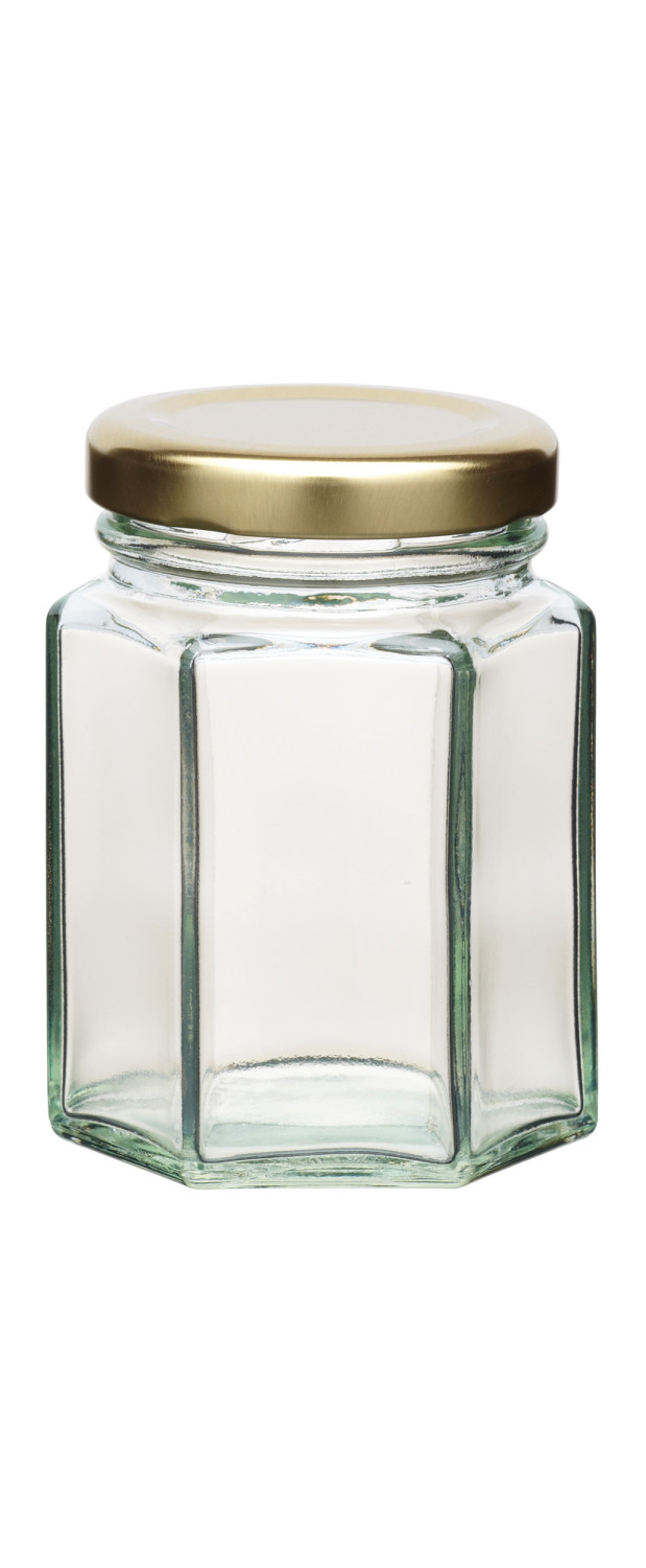 Home Made 110ml Hexagonal Jar with Twist-off Lid