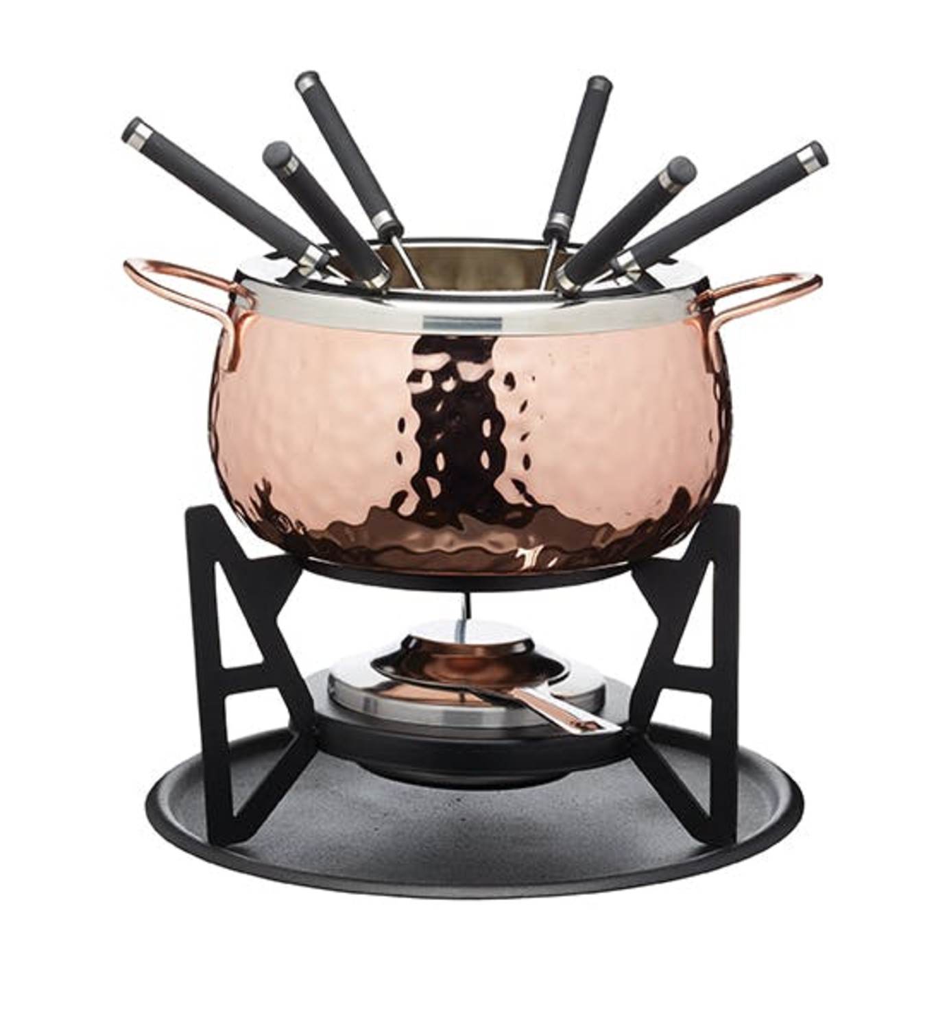 Artesà Hand Finished Copper Effect Fondue Set Artesà Hand Finished Copper Effect Fondue Set