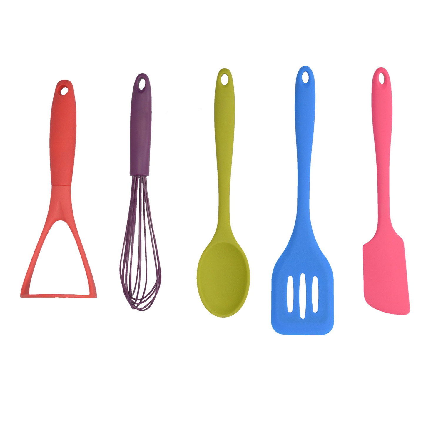 Colourworks Brights 5 Piece Complete Kitchen Utensil Set Colourworks Brights 5 Piece Complete Kitchen Utensil Set