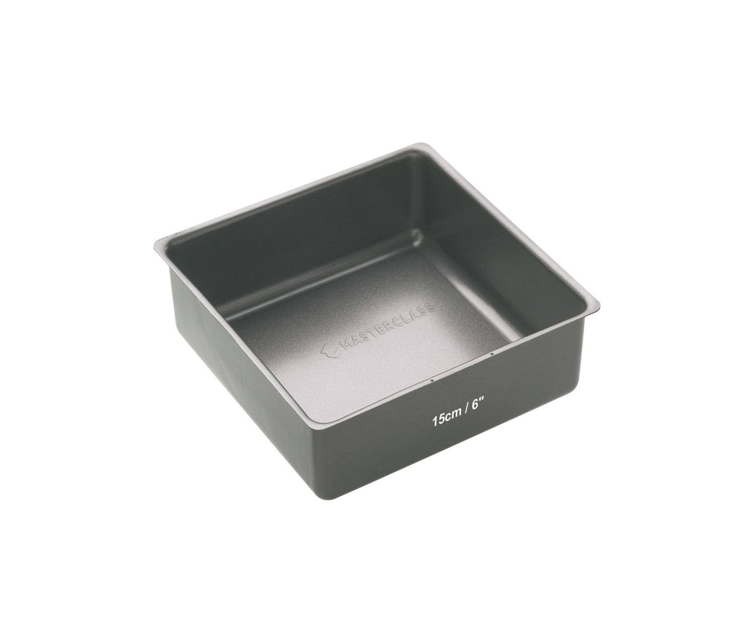 MasterClass Non-Stick Square Loose Base Deep Cake Pan, 15cm MasterClass Non-Stick Square Loose Base Deep Cake Pan, 15cm