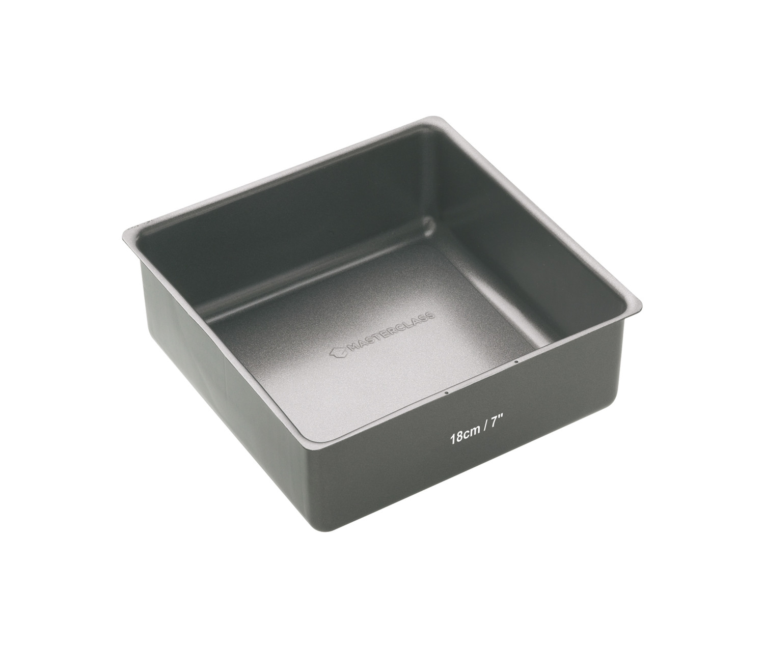 MasterClass Non-Stick Square Loose Base Deep Cake Pan, 18cm MasterClass Non-Stick Square Loose Base Deep Cake Pan, 18cm