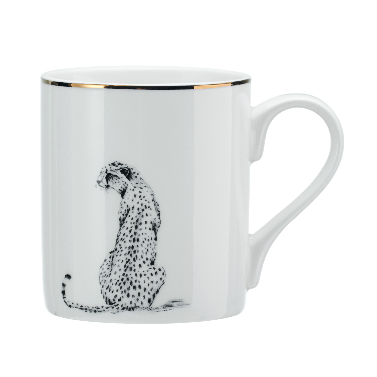 Mikasa Cheetah Porcelain Mug, 280ml Mikasa Cheetah Porcelain Mug, 280ml