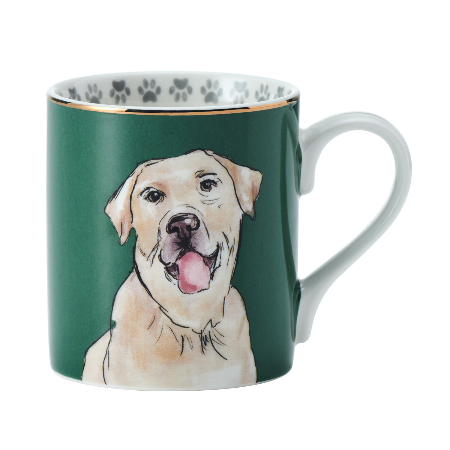 Mikasa Labrador Straight-Sided Porcelain Mug, 280ml Mikasa Labrador Straight-Sided Porcelain Mug, 280ml