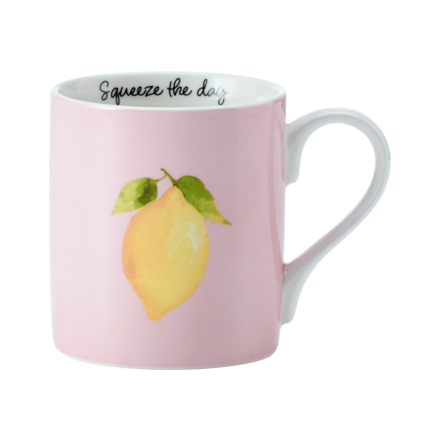 Mikasa Lemon Straight-Sided Porcelain Mug, 280ml Mikasa Lemon Straight-Sided Porcelain Mug, 280ml