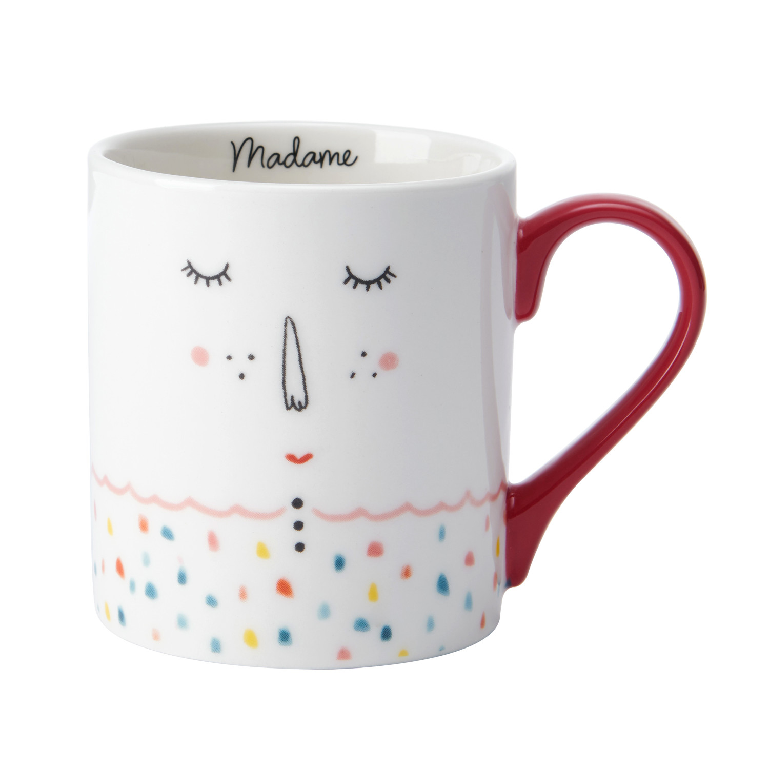 Mikasa Madame Straight-Sided Porcelain Mug, 280ml Mikasa Madame Straight-Sided Porcelain Mug, 280ml