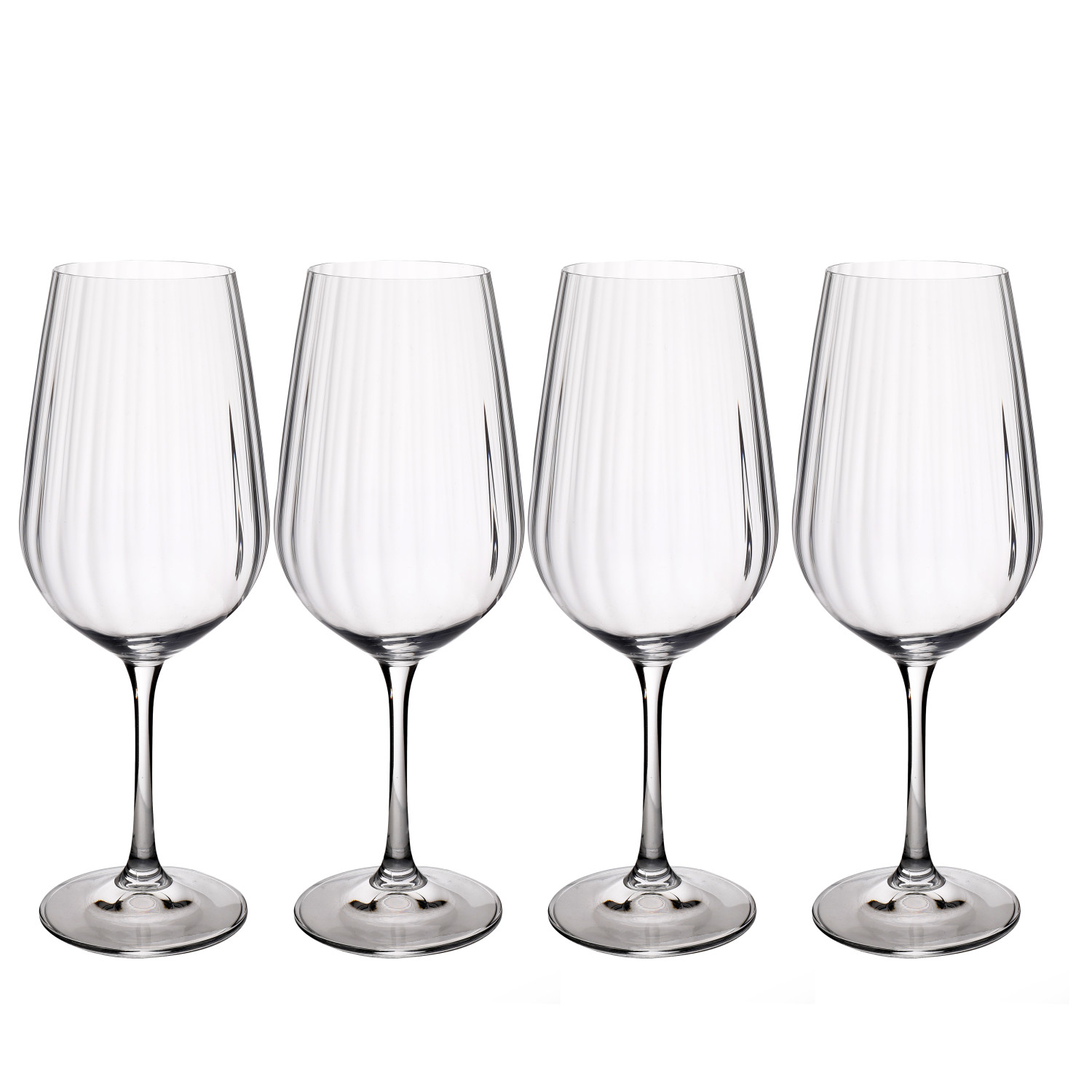 Mikasa Treviso Crystal Red Wine Glasses, Set of 4, 600ml Mikasa Treviso Crystal Red Wine Glasses, Set of 4, 600ml
