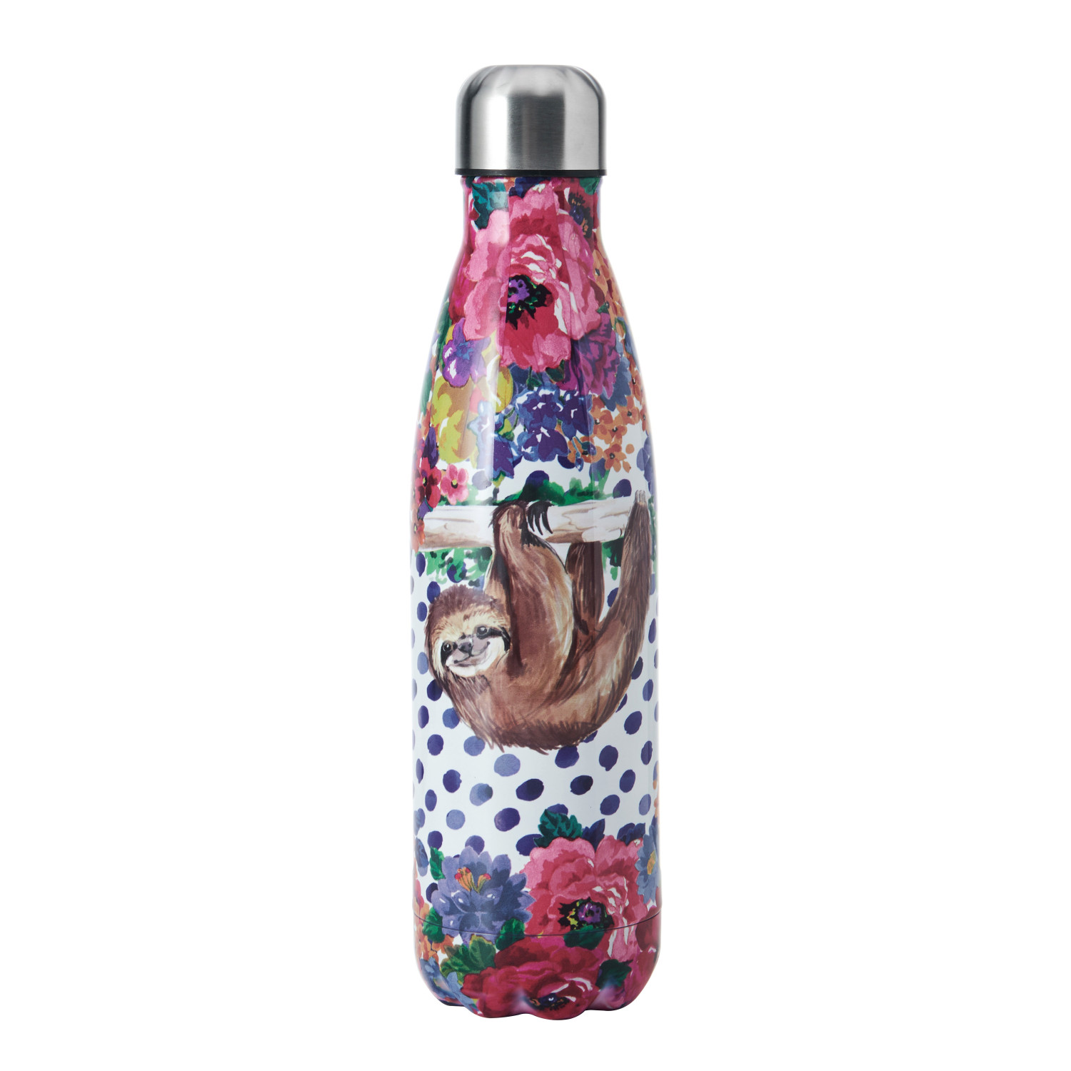 Mikasa Wild at Heart Sloth Insulated Water Bottle, 500ml Mikasa Wild at Heart Sloth Insulated Water Bottle, 500ml