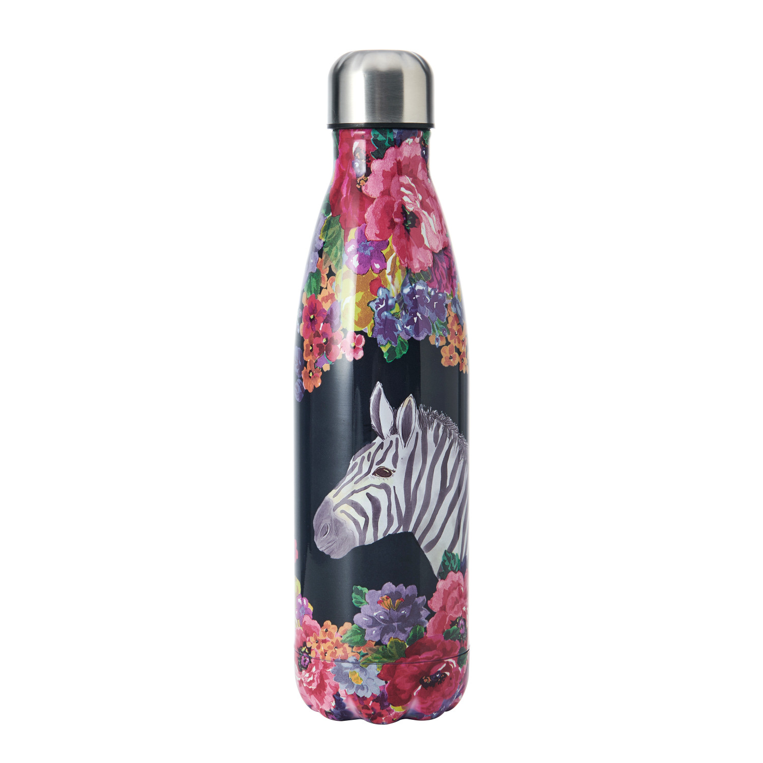 Mikasa Wild at Heart Zebra Insulated Water Bottle, 500ml Mikasa Wild at Heart Zebra Insulated Water Bottle, 500ml