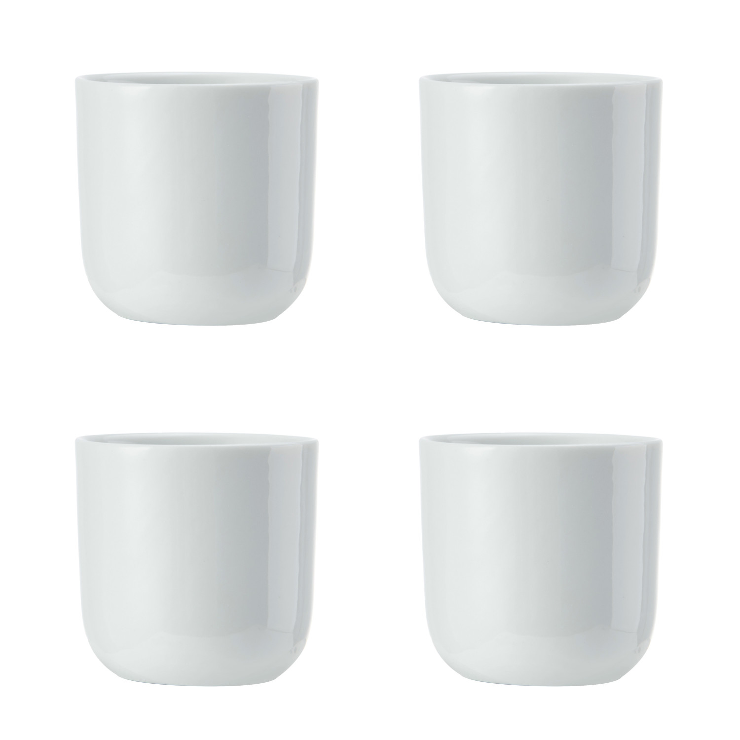 Mikasa Chalk 4pc Porcelain Egg Cup Set, 5cm, White Mikasa Chalk 4pc Porcelain Egg Cup Set, 5cm, White