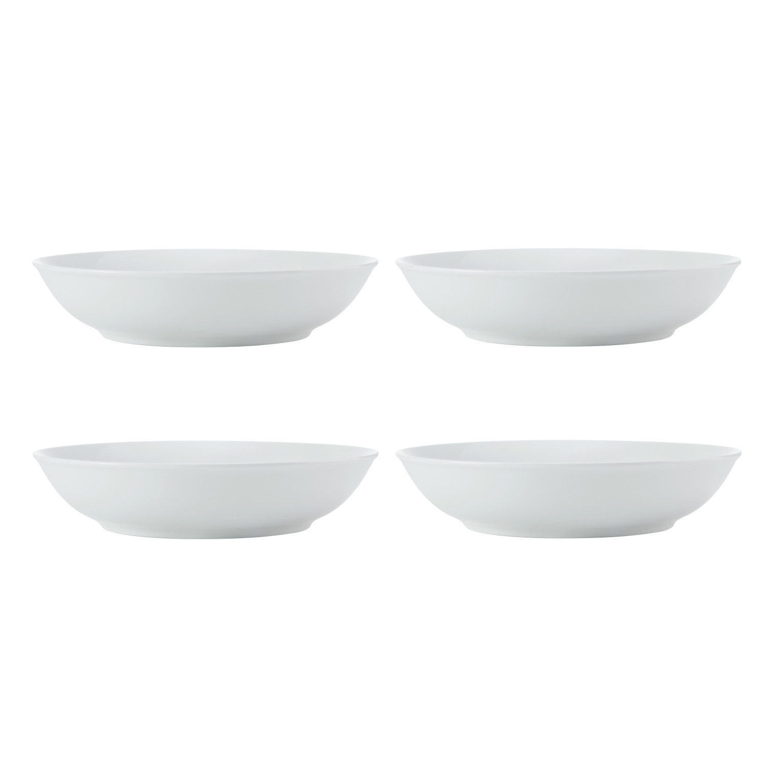 Mikasa Chalk 4-Piece Porcelain Pasta Bowl Set, 23cm, White Mikasa Chalk 4-Piece Porcelain Pasta Bowl Set, 23cm, White