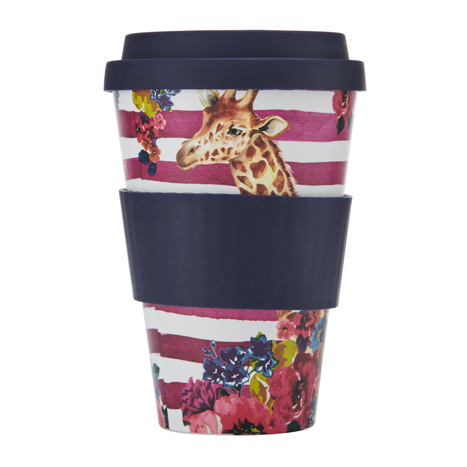 Mikasa Wild at Heart Giraffe Travel Mug, 370ml Mikasa Wild at Heart Giraffe Travel Mug, 370ml