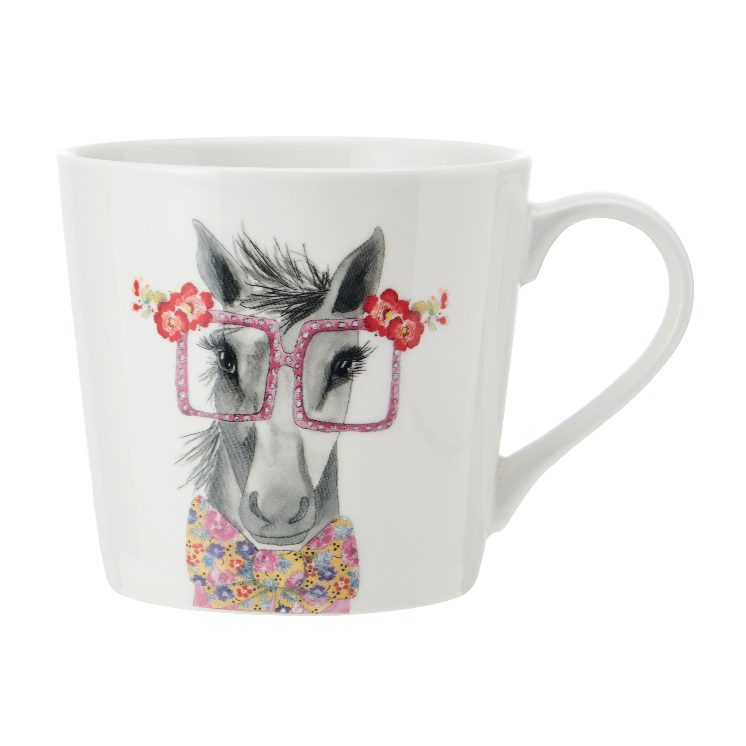 Mikasa TipperleyHill Fine China Mug, Horse Print, 380ml Mikasa TipperleyHill Fine China Mug, Horse Print, 380ml