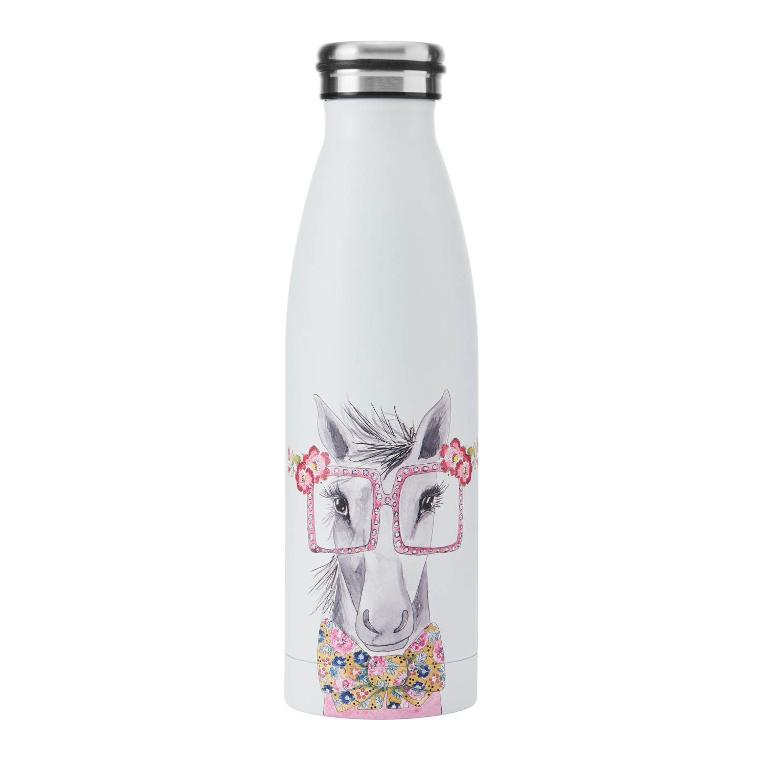 Mikasa Tipperleyhill Horse Double-Walled Stainless Steel Bottle, 500ml Mikasa Tipperleyhill Horse Double-Walled Stainless Steel Bottle, 500ml