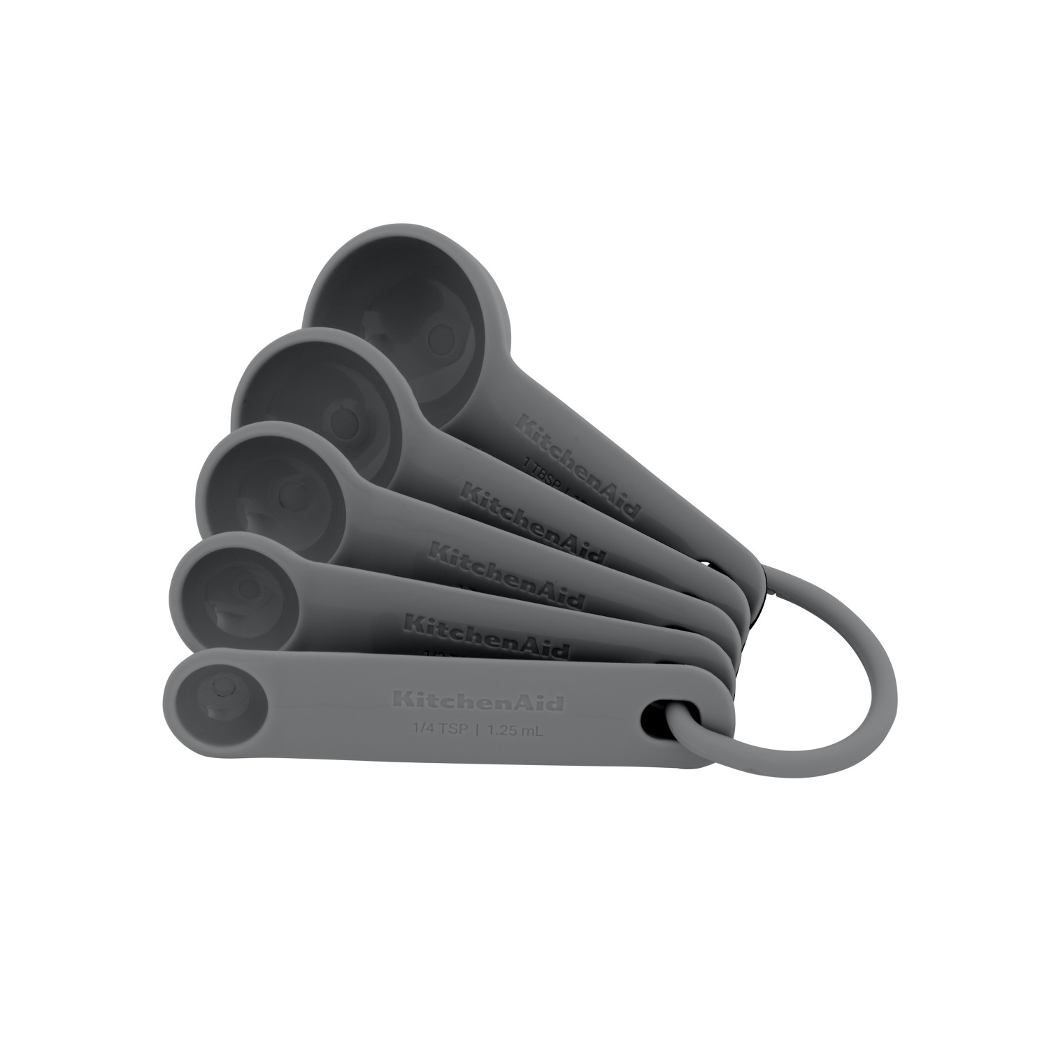 KitchenAid 5pc Measuring Spoon Set - Charcoal Grey KitchenAid 5pc Measuring Spoon Set - Charcoal Grey