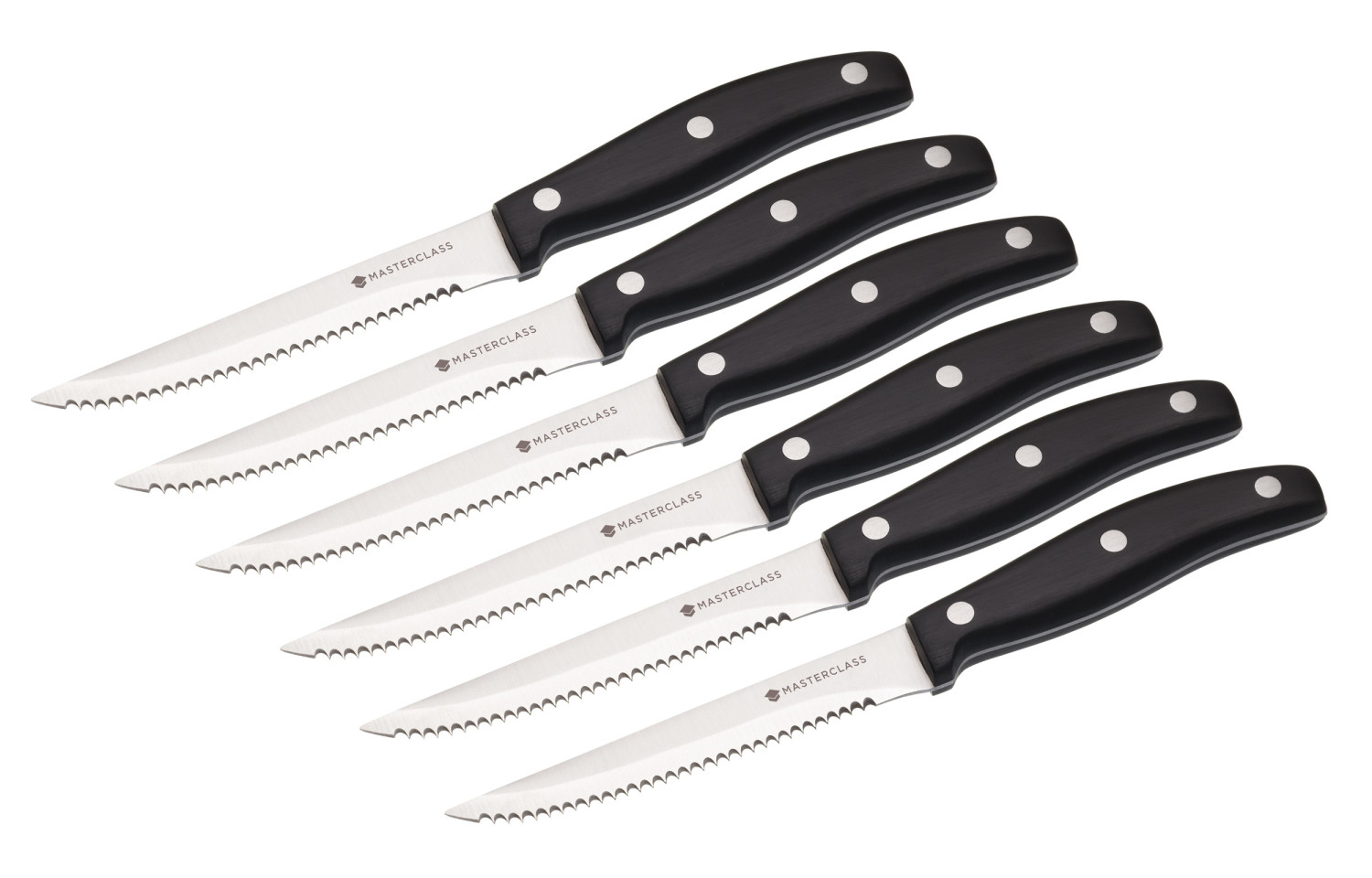 MasterClass Deluxe 6 Piece Steak Knife Set MasterClass Deluxe 6 Piece Steak Knife Set