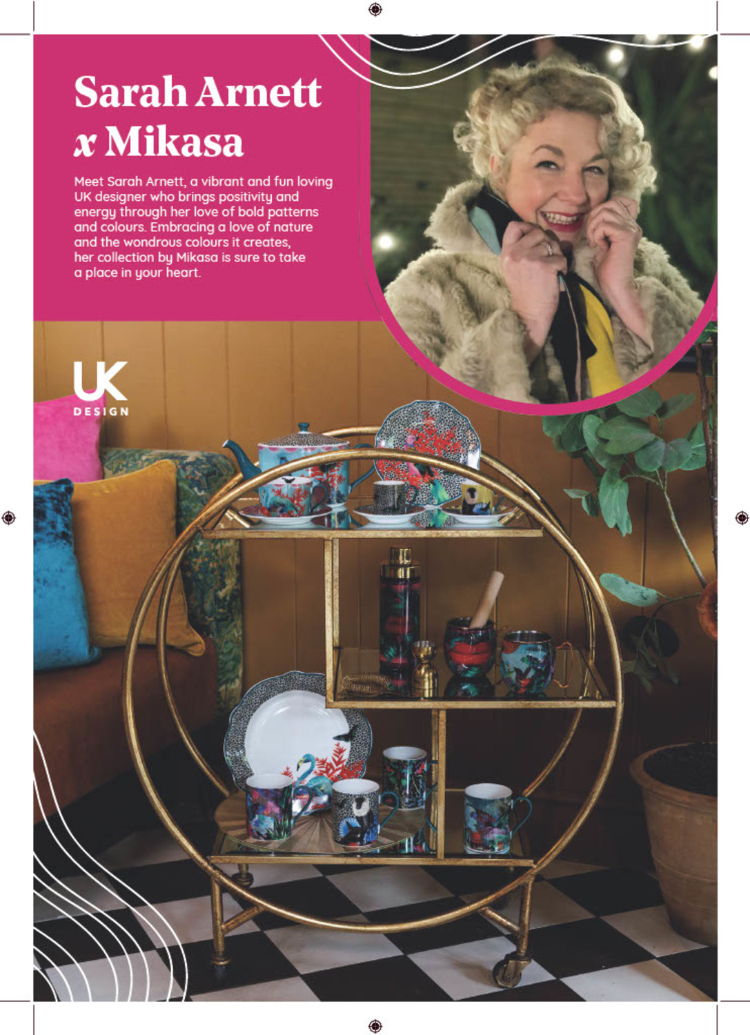 Mikasa x Sarah Arnett A5 Strut Card