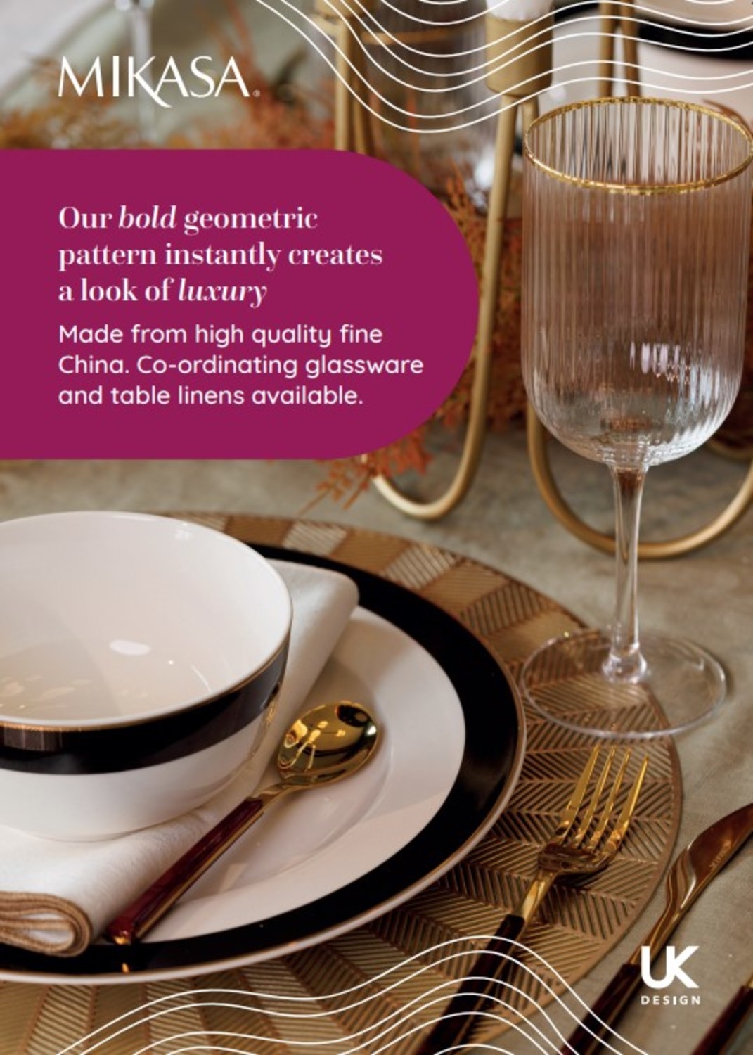 Mikasa Luxe Deco Strut Card