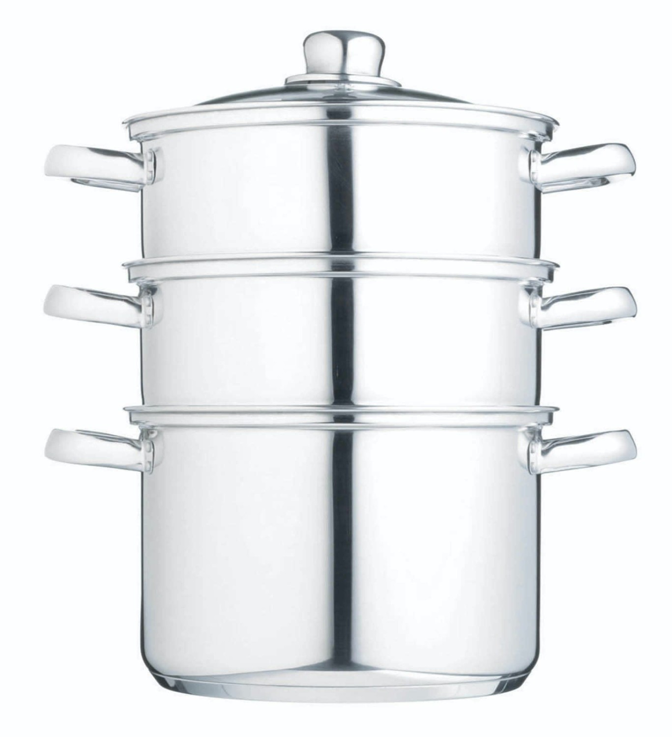 KitchenCraft Stainless Steel Three Tier Steamer, 20cm KitchenCraft Stainless Steel Three Tier Steamer, 20cm