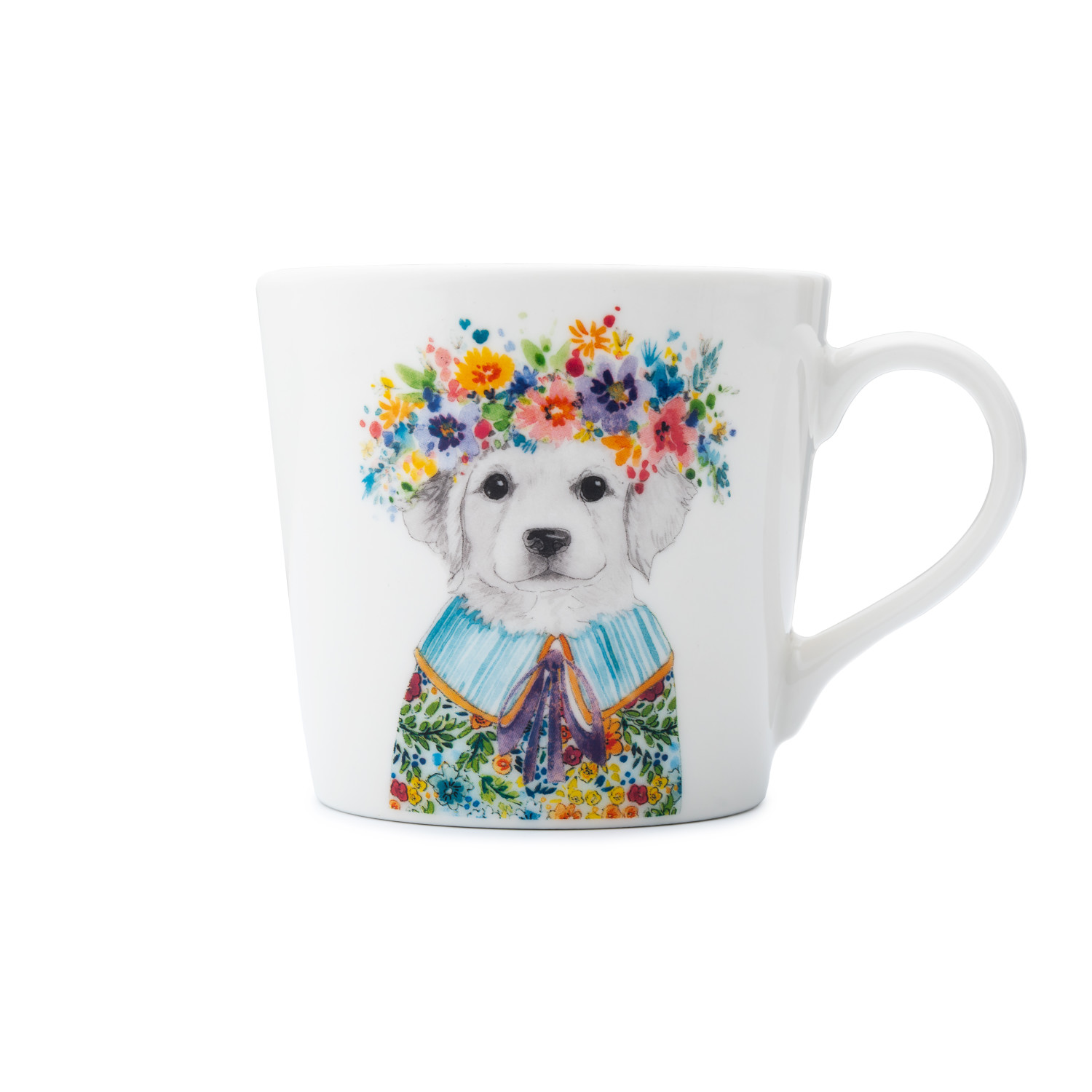 Mikasa Tipperleyhill Puppy Print Fine China Mug, 380ML Mikasa Tipperleyhill Puppy Print Fine China Mug, 380ML