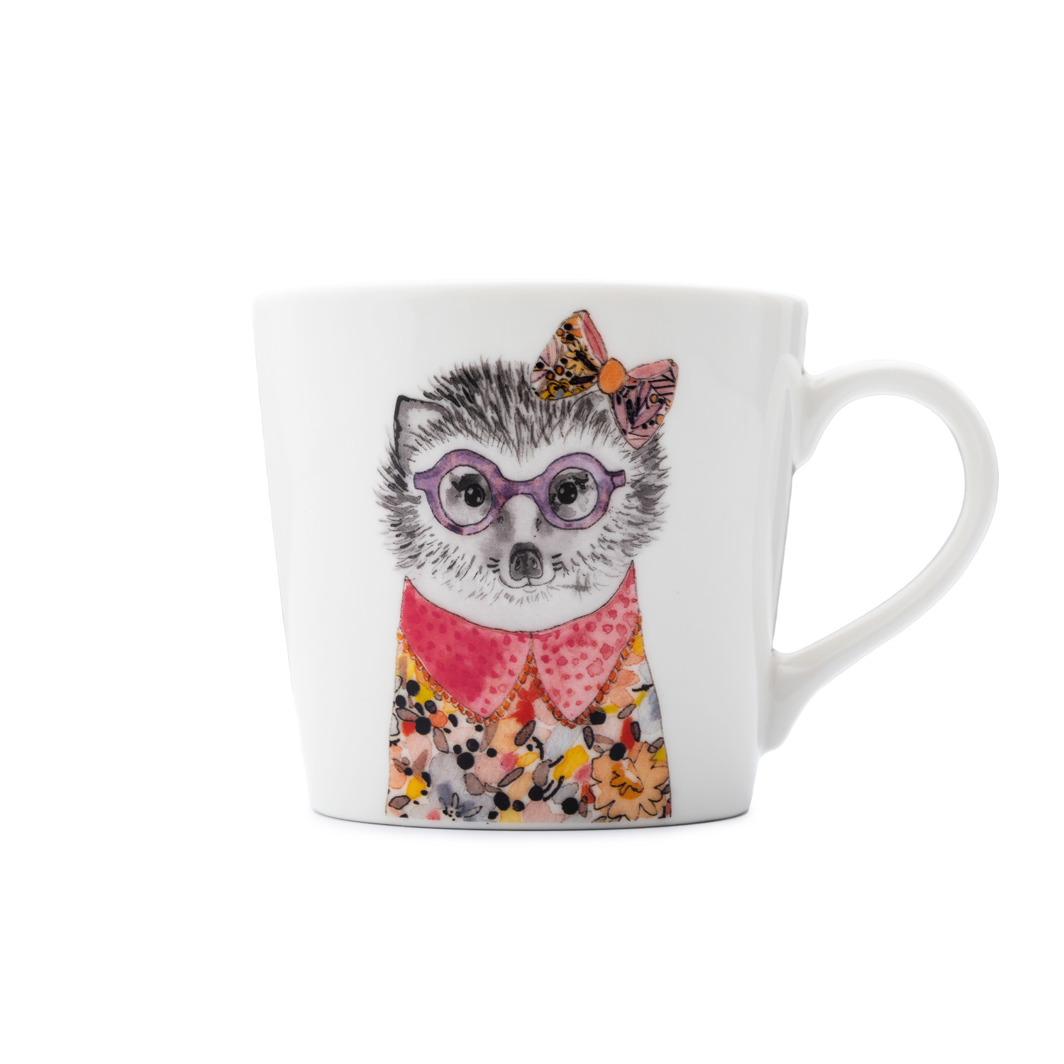 Mikasa Tipperleyhill Hedgehog Print Fine China Mug, 380ML Mikasa Tipperleyhill Hedgehog Print Fine China Mug, 380ML