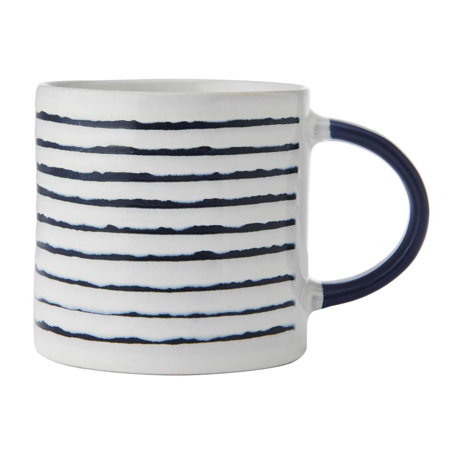 Mikasa Striped Stoneware Mug, 390ml