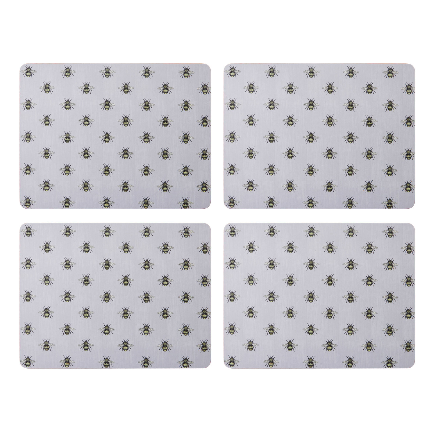 Creative Tops Bee Print Pack of 4 Premium Placemats Creative Tops Bee Print Pack of 4 Premium Placemats
