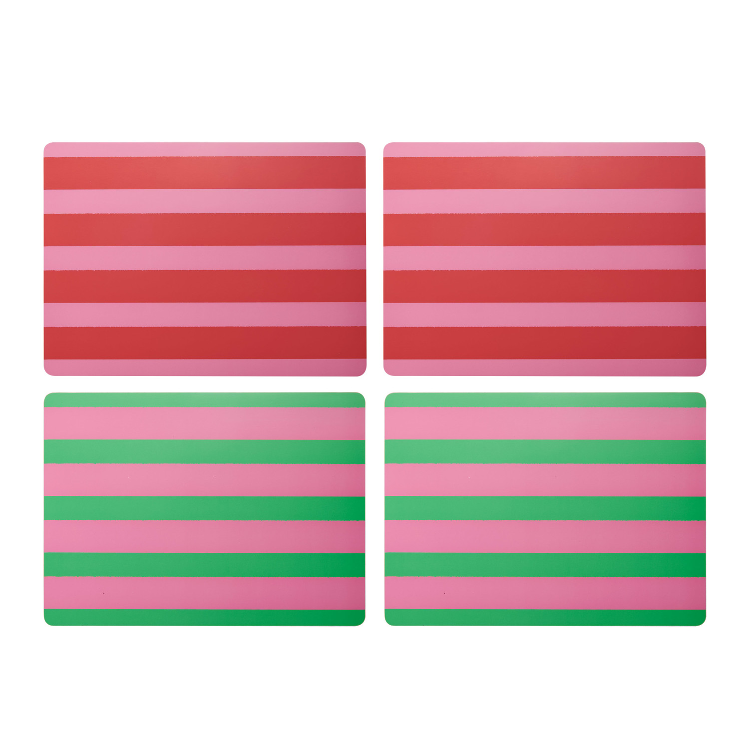 Creative Tops Stripe Print Pack of 4 Large Premium Placemats Creative Tops Stripe Print Pack of 4 Large Premium Placemats