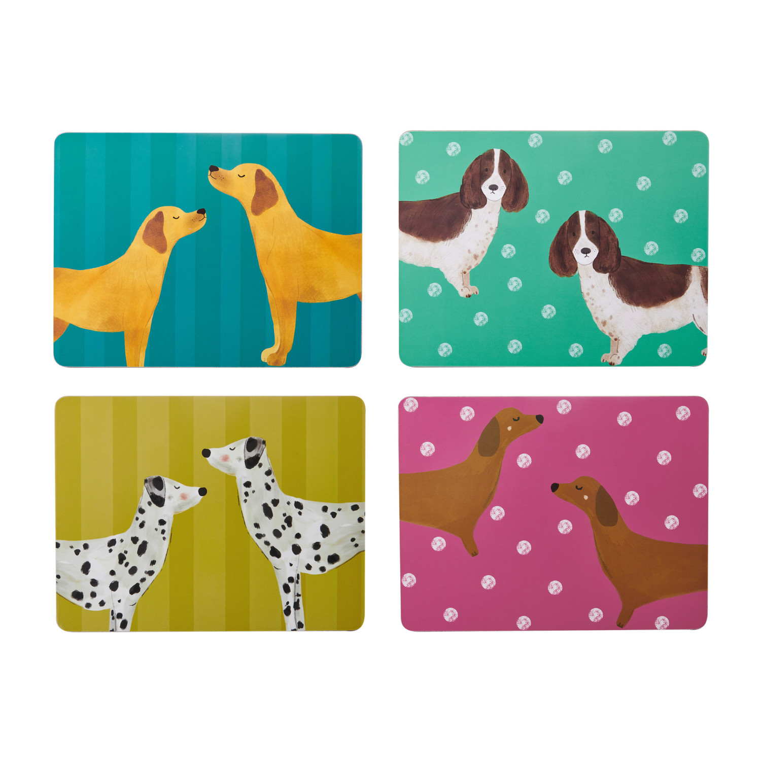 Creative Tops Dog Print Pack of 4 Premium Placemats Creative Tops Dog Print Pack of 4 Premium Placemats