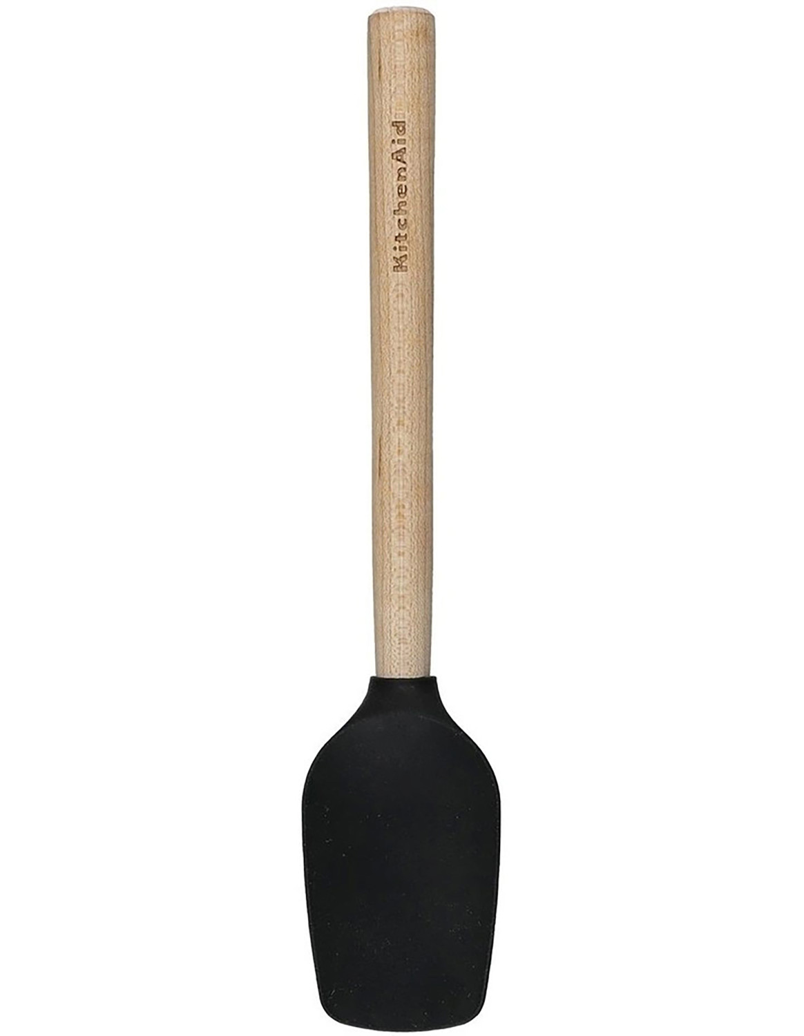 KitchenAid Maple Handle Silicone Mini Spoon Spatula