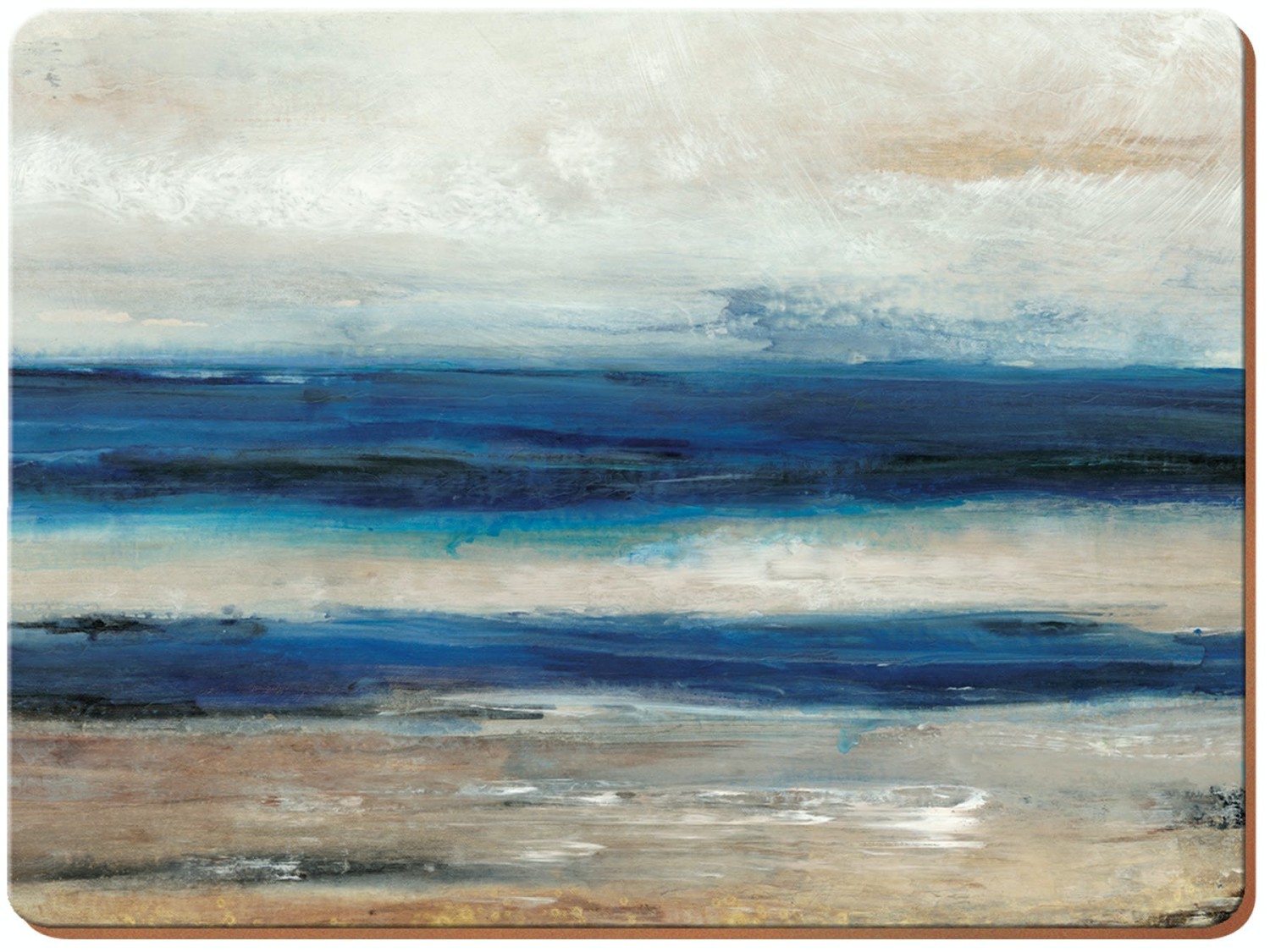 Creative Tops Blue Abstract Pack Of 4 Large Premium Placemats