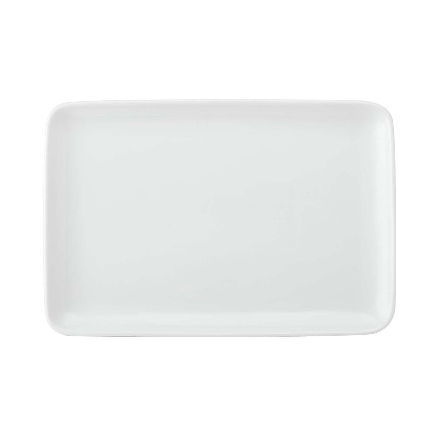 Mikasa Chalk White Rectangle Porcelain Serving Platter, 26.5 x 18cm
