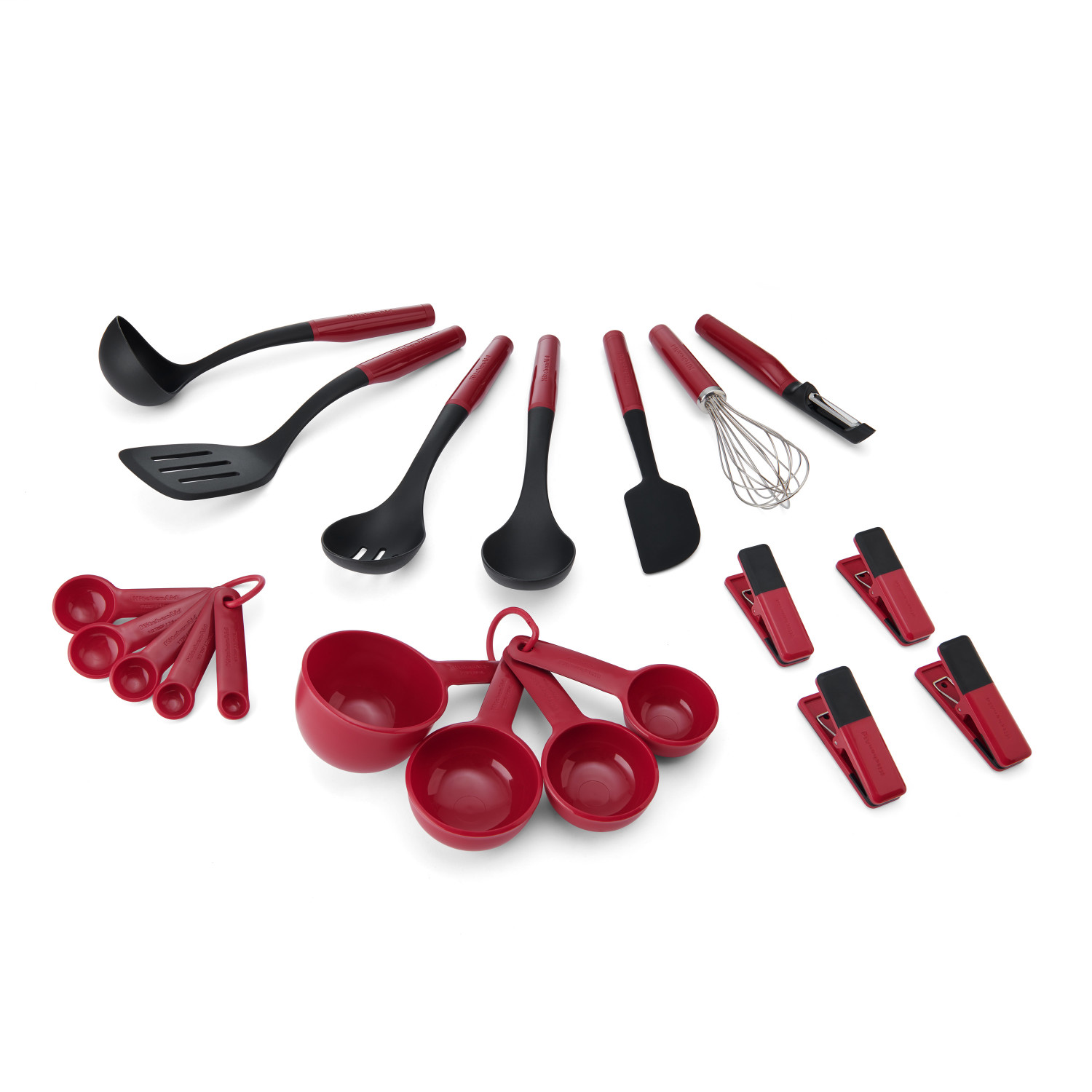 KitchenAid 20-Piece Kitchen Tool and Gadget Set - Empire Red