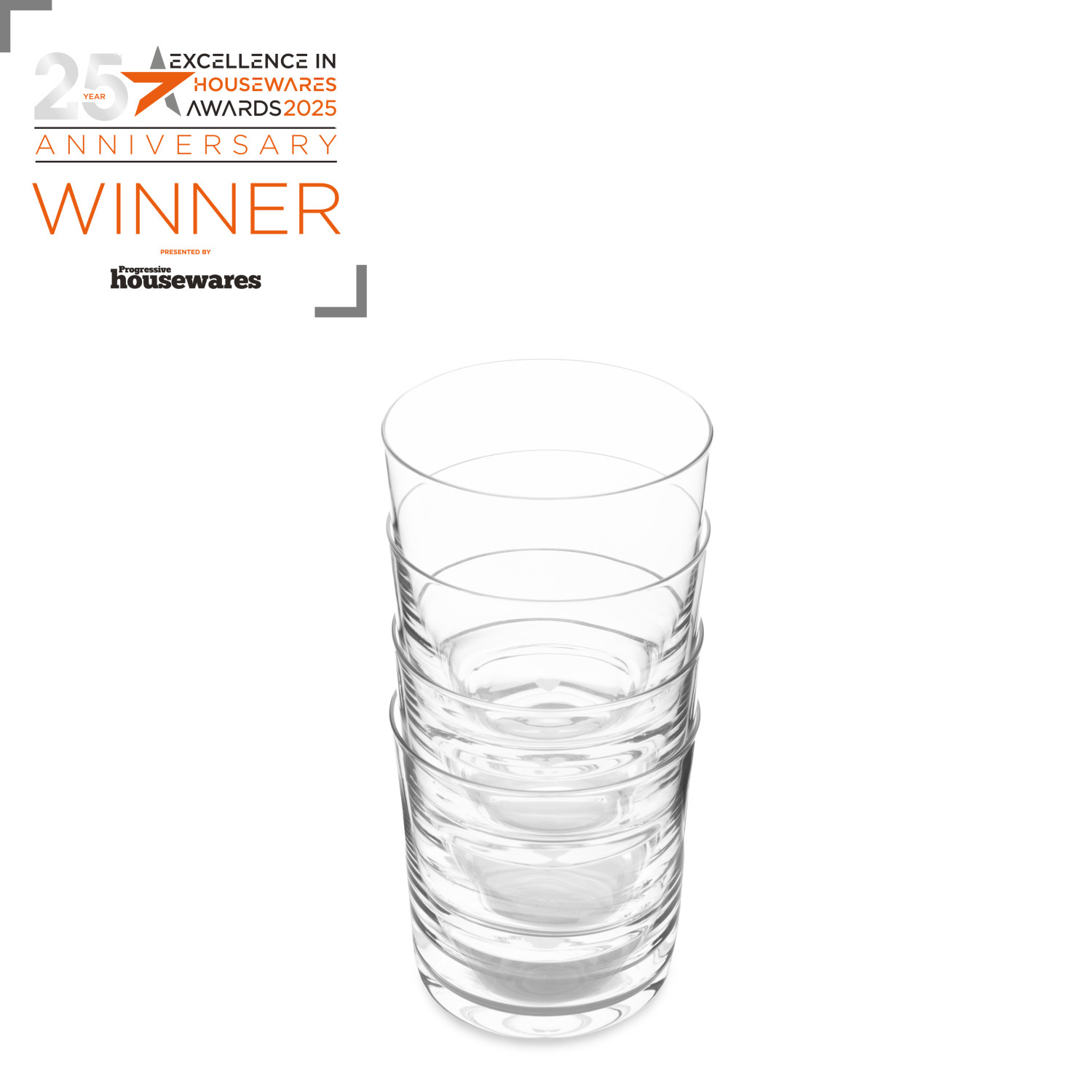 Jamie Oliver Big Love Top Tumblers, Set of 4, 320ml